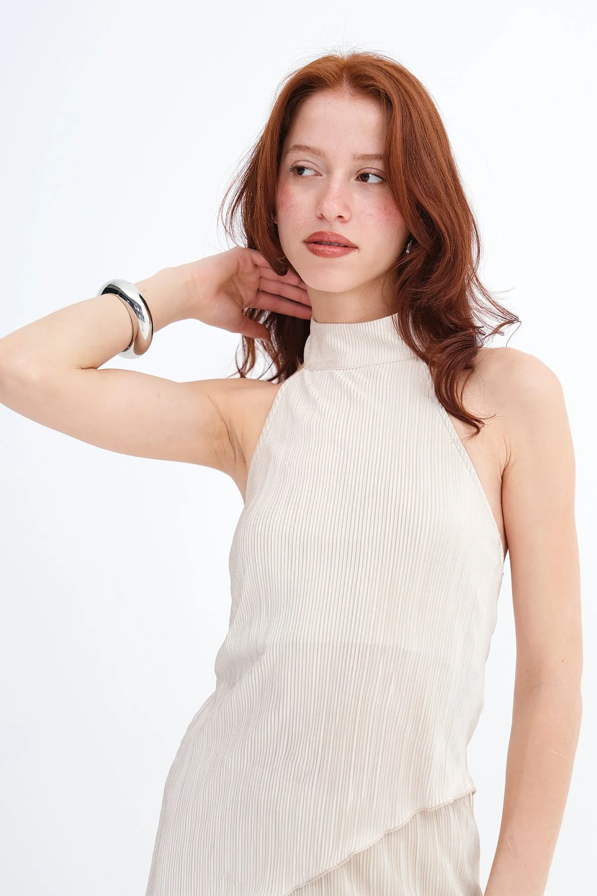 Asymmetrical Cut Blouse - Image 11
