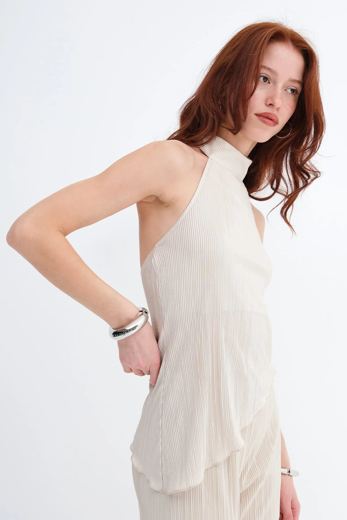 Asymmetrical Cut Blouse - Image 8