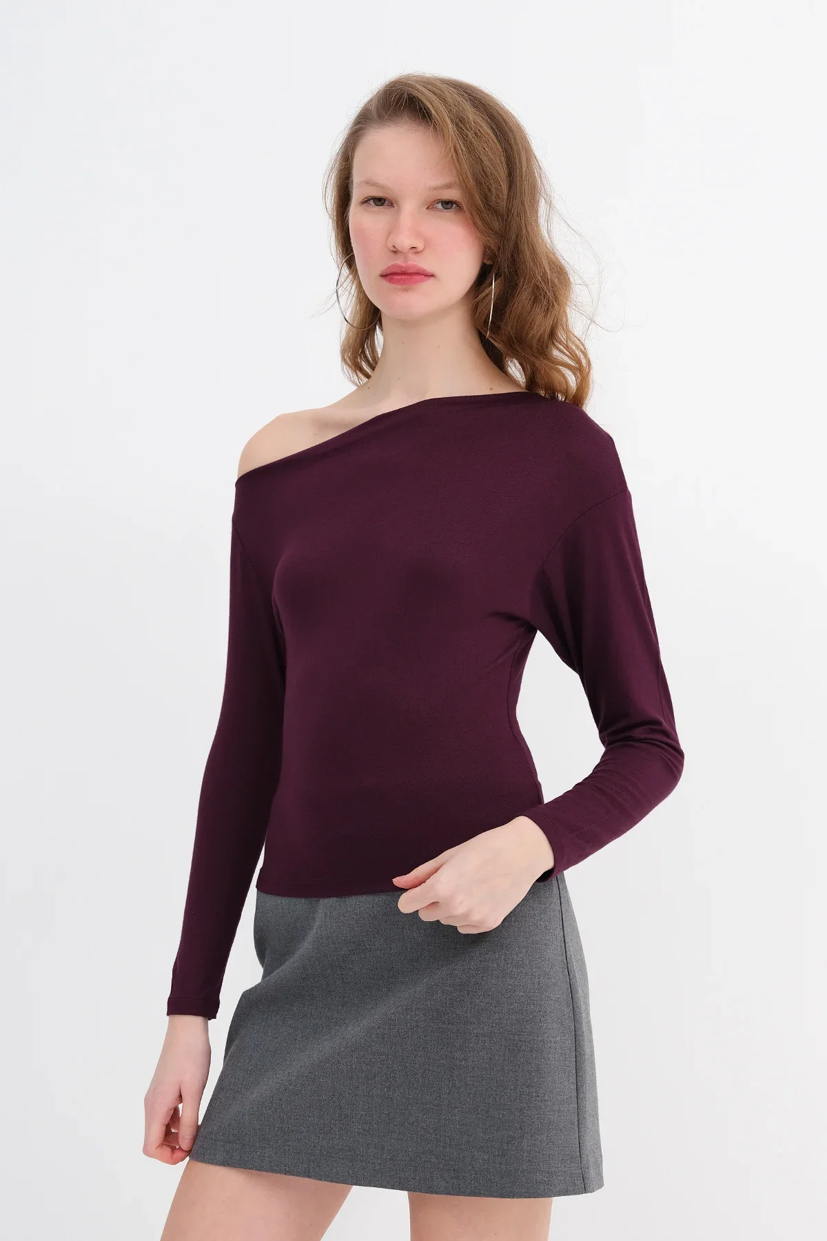 Basic Boat Neck Blouse - Image 12