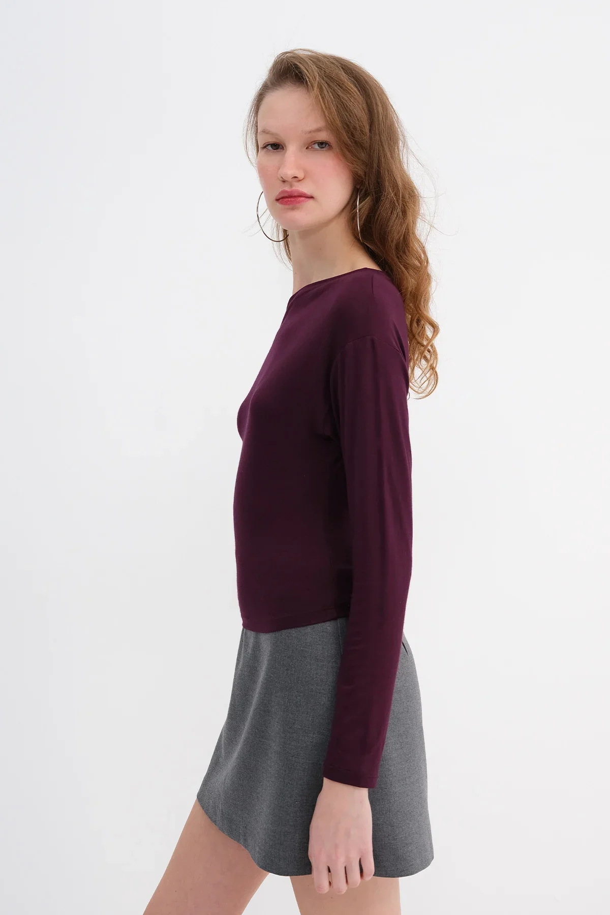 Basic Boat Neck Blouse - Image 18