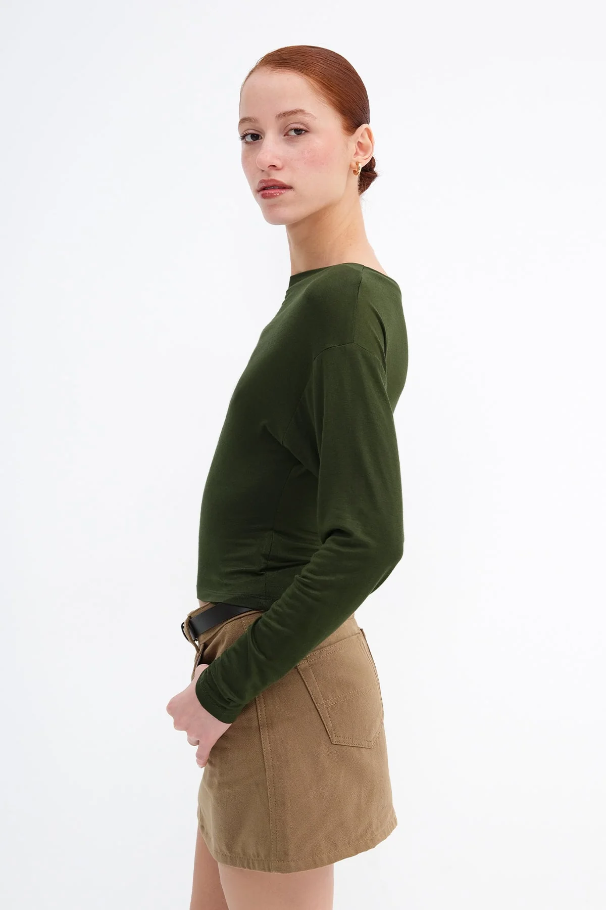 Basic Boat Neck Blouse - Image 3
