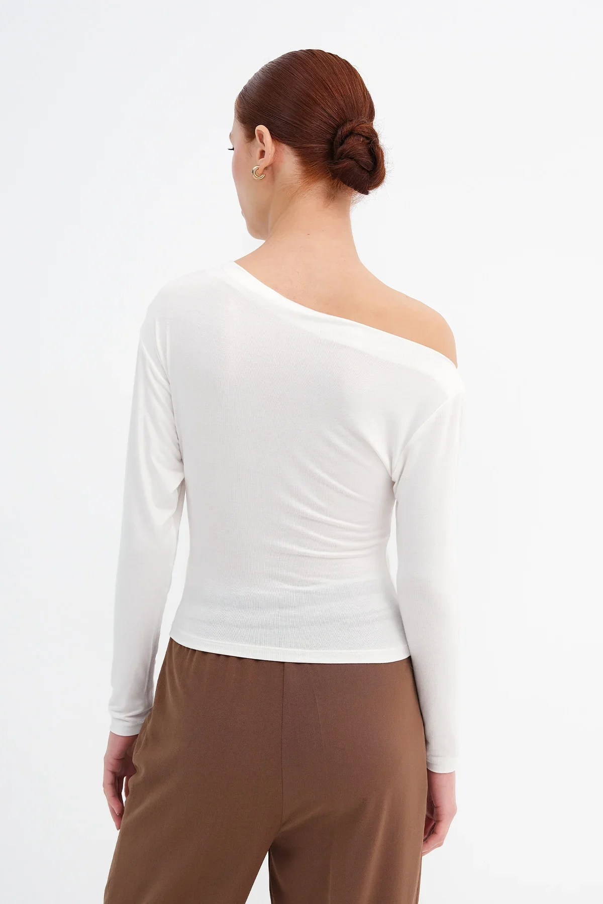 Basic Boat Neck Blouse - Image 34