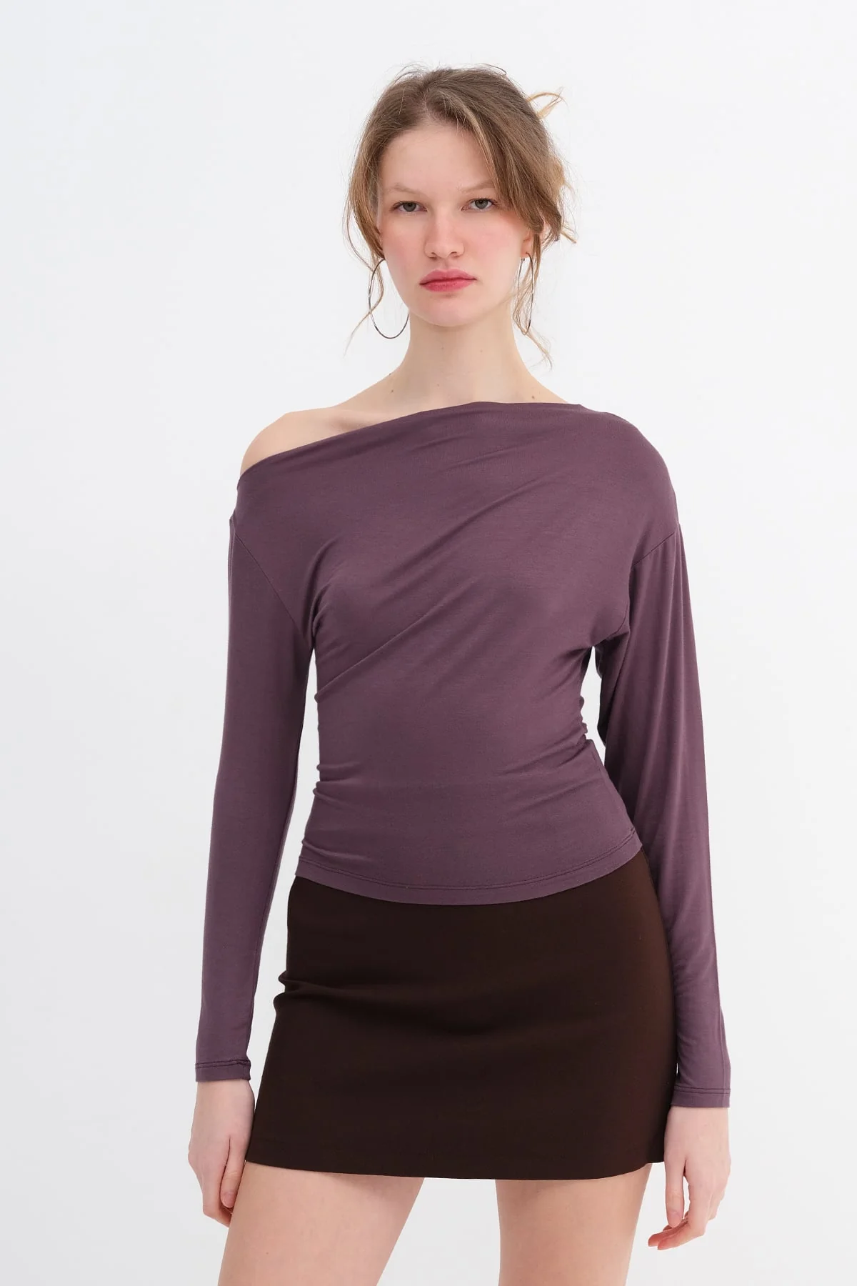 Basic Boat Neck Blouse - Image 8
