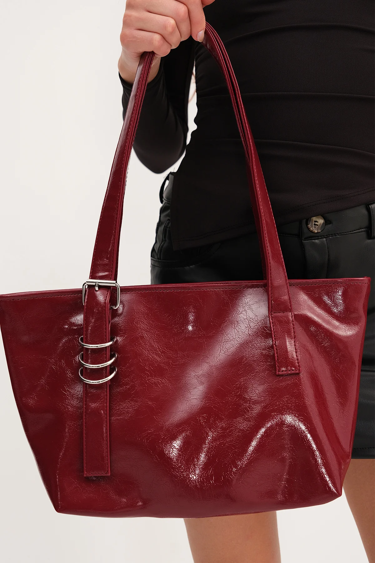 Belt Detail Hand Shoulder Bag - Image 7