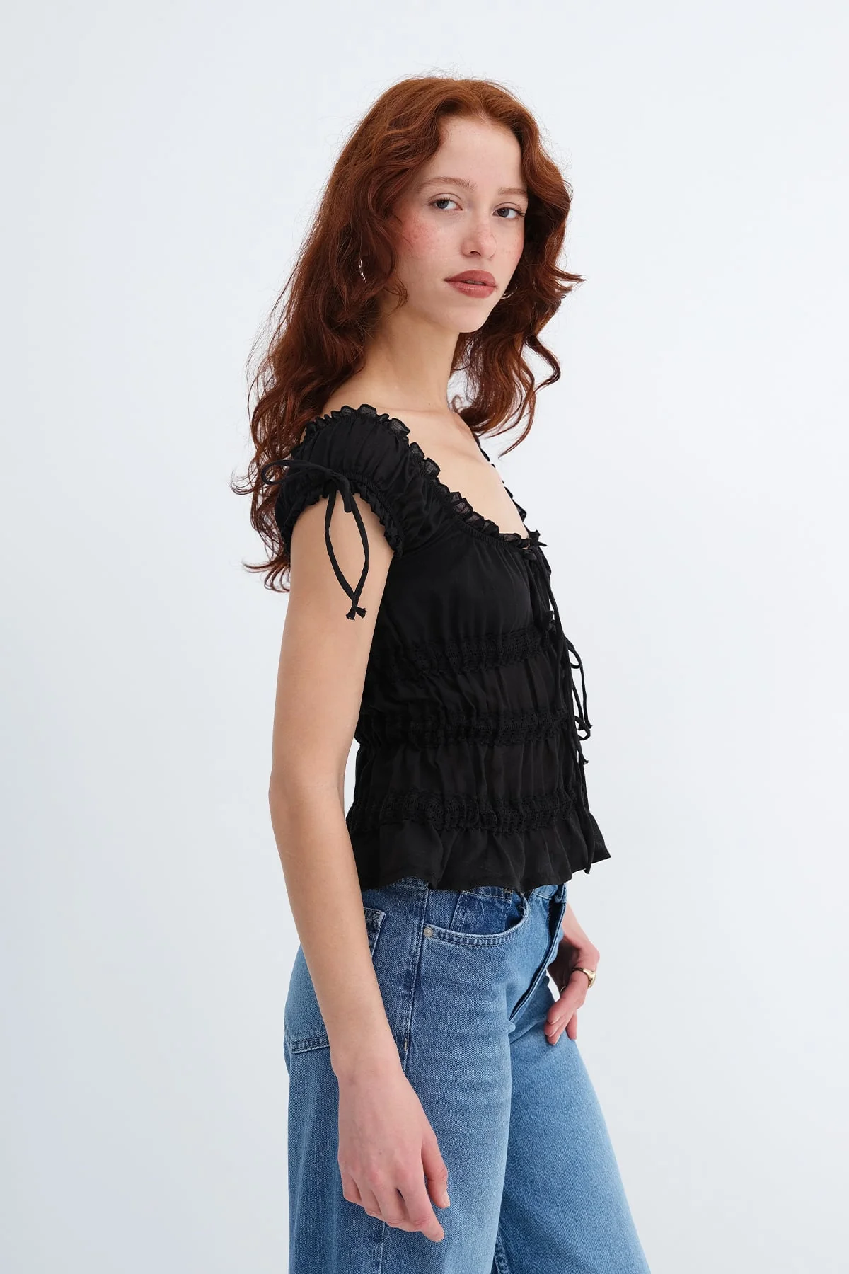 Blouse with Tie Detail - Image 12