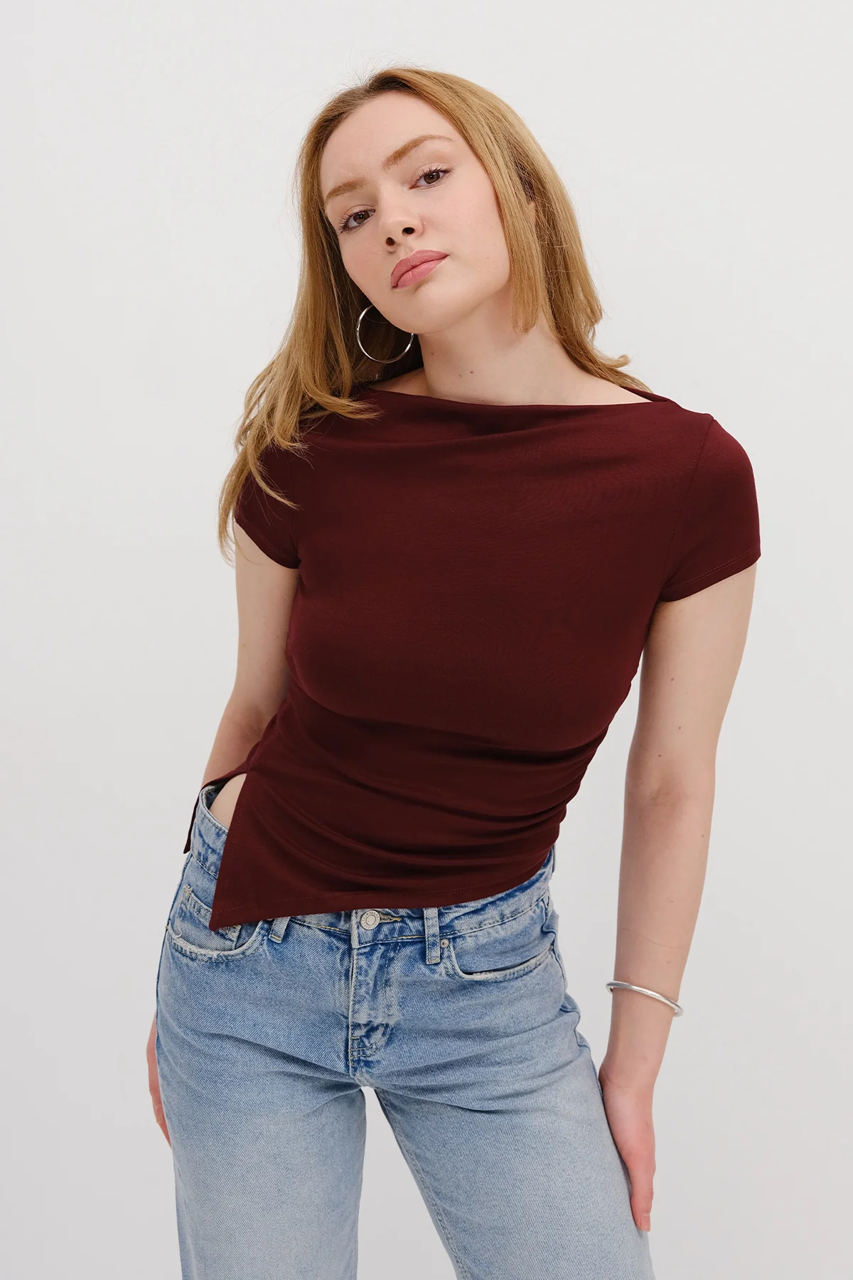 Boat Neck Blouse - Image 14