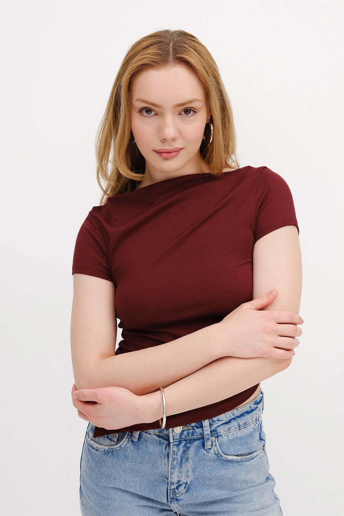 Boat Neck Blouse - Image 18