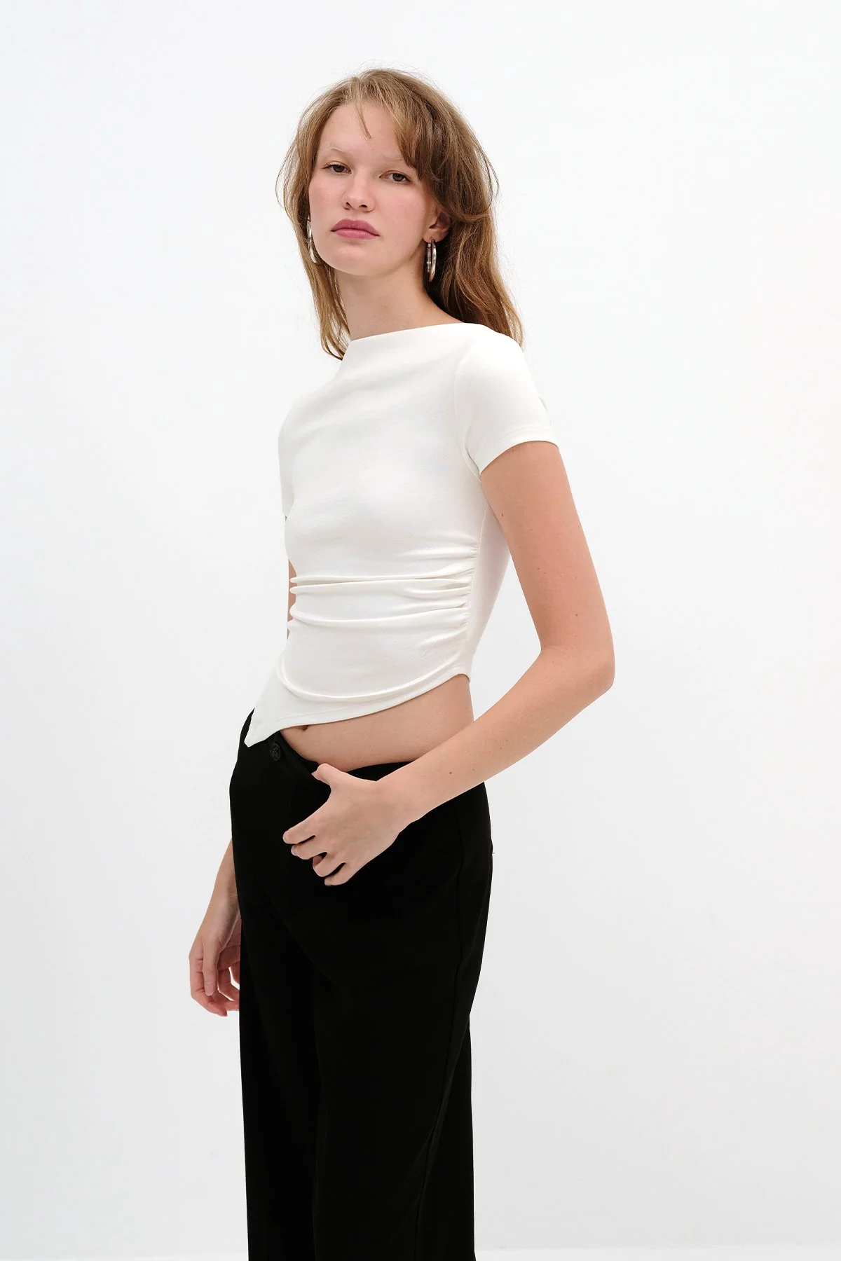 Boat Neck Blouse - Image 7