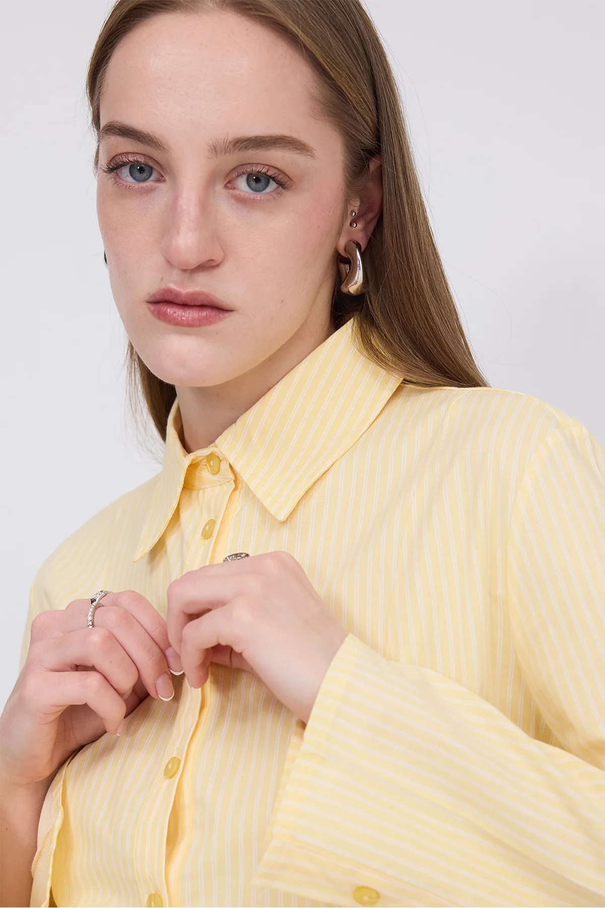 Buttoned Striped Shirt - Image 10