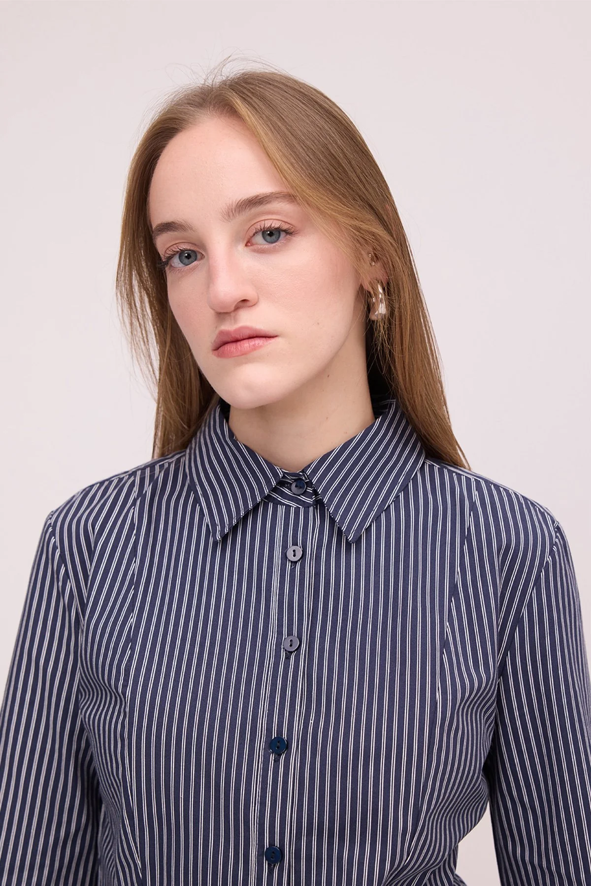 Buttoned Striped Shirt - Image 21