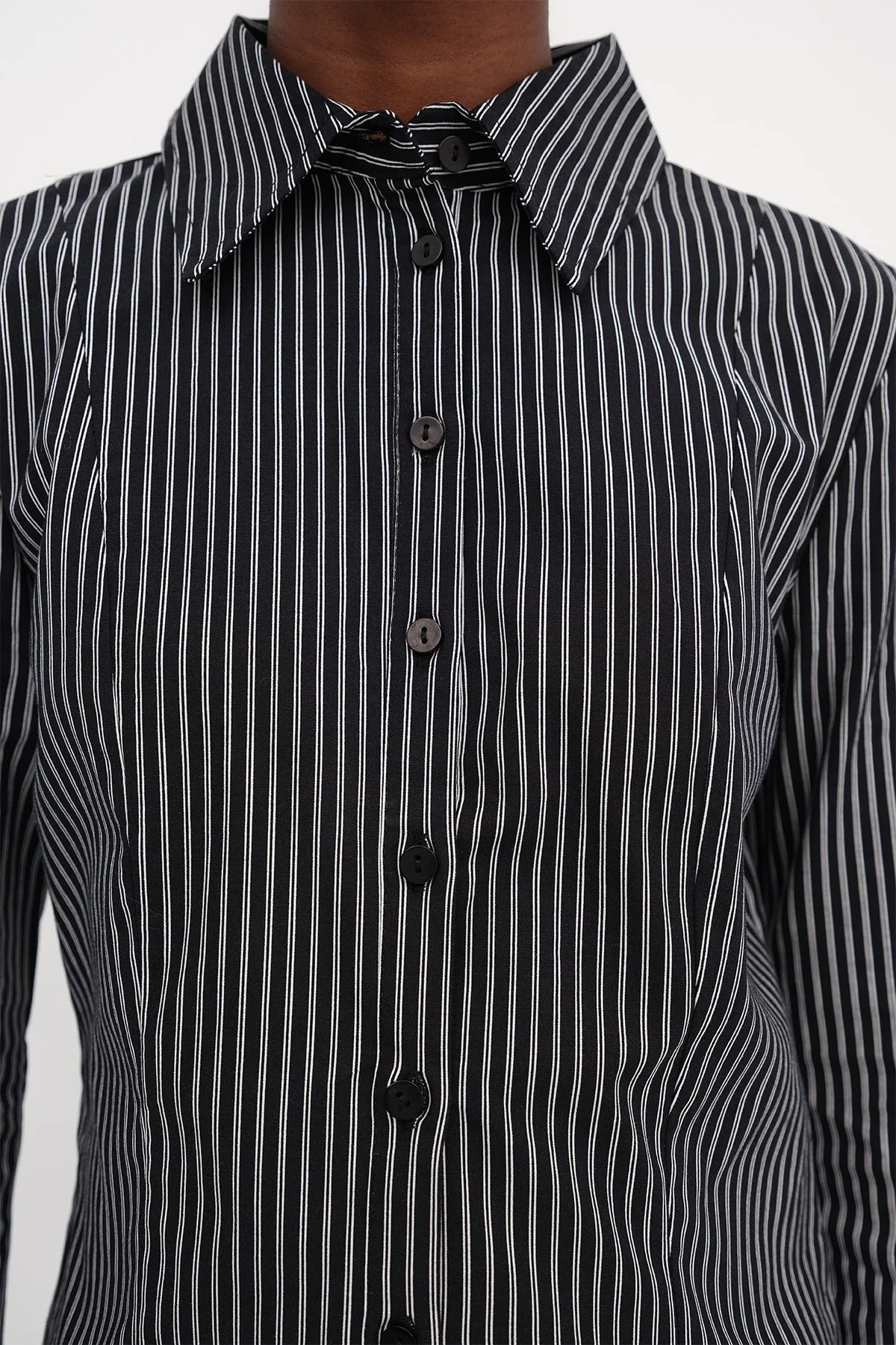 Buttoned Striped Shirt - Image 33