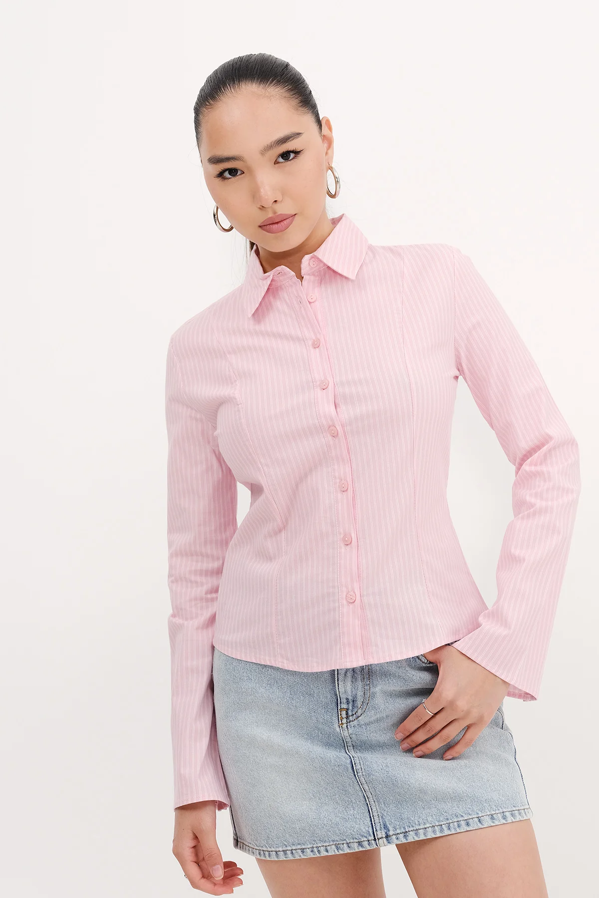 Buttoned Striped Shirt - Image 4