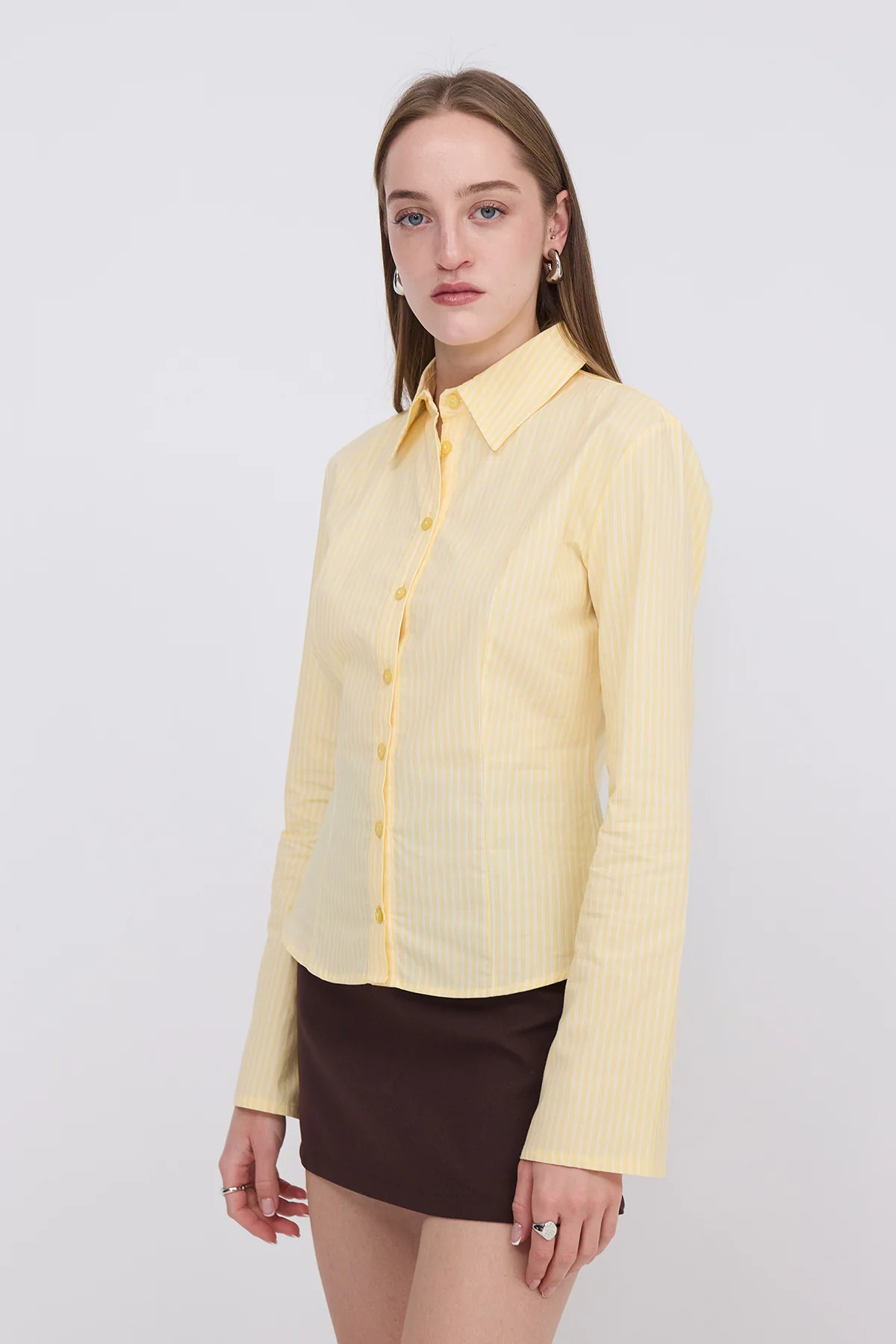 Buttoned Striped Shirt - Image 8