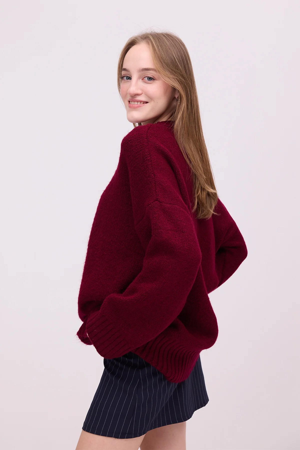 Crew Neck Basic Knitwear Sweater - Image 18