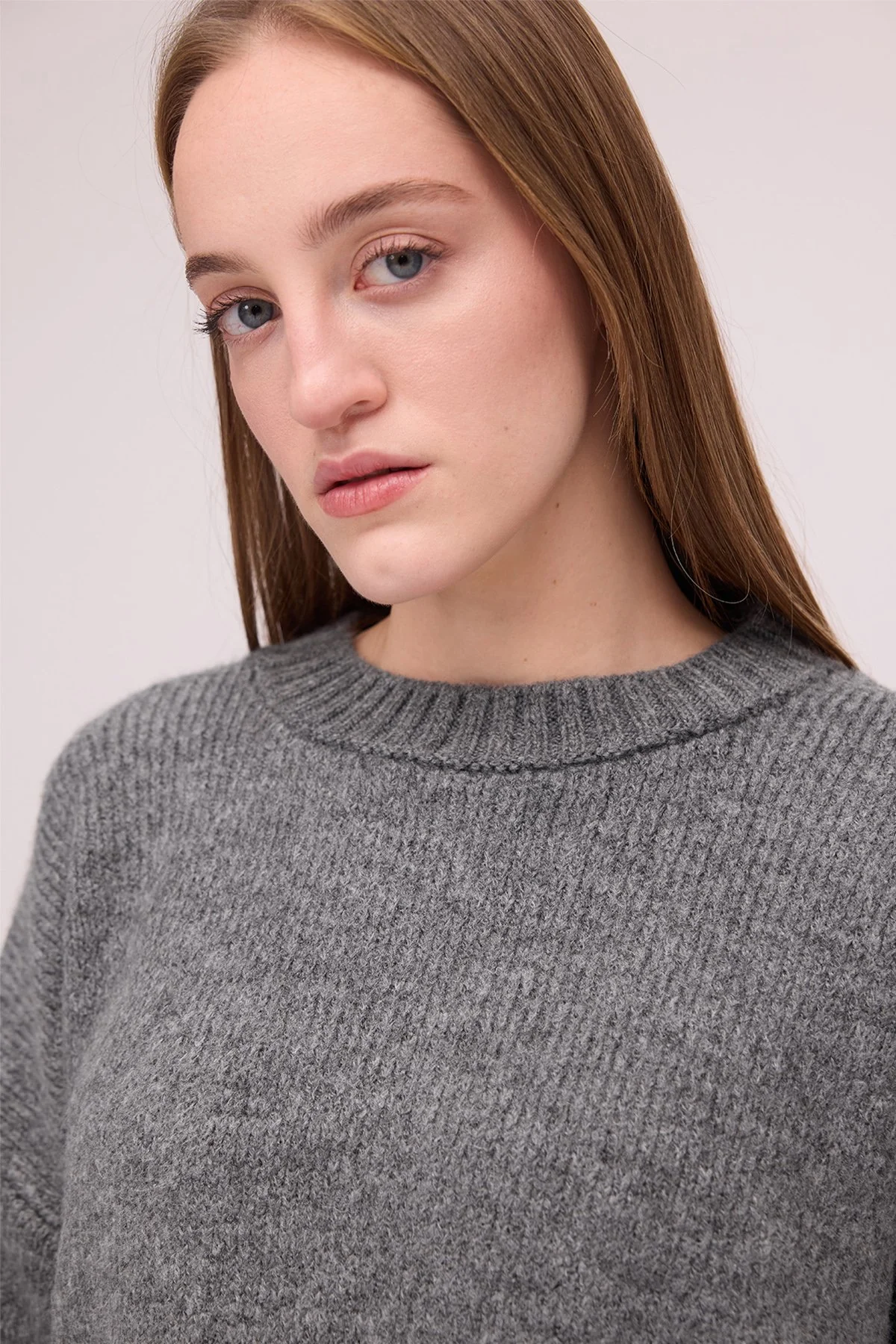 Crew Neck Basic Knitwear Sweater - Image 26