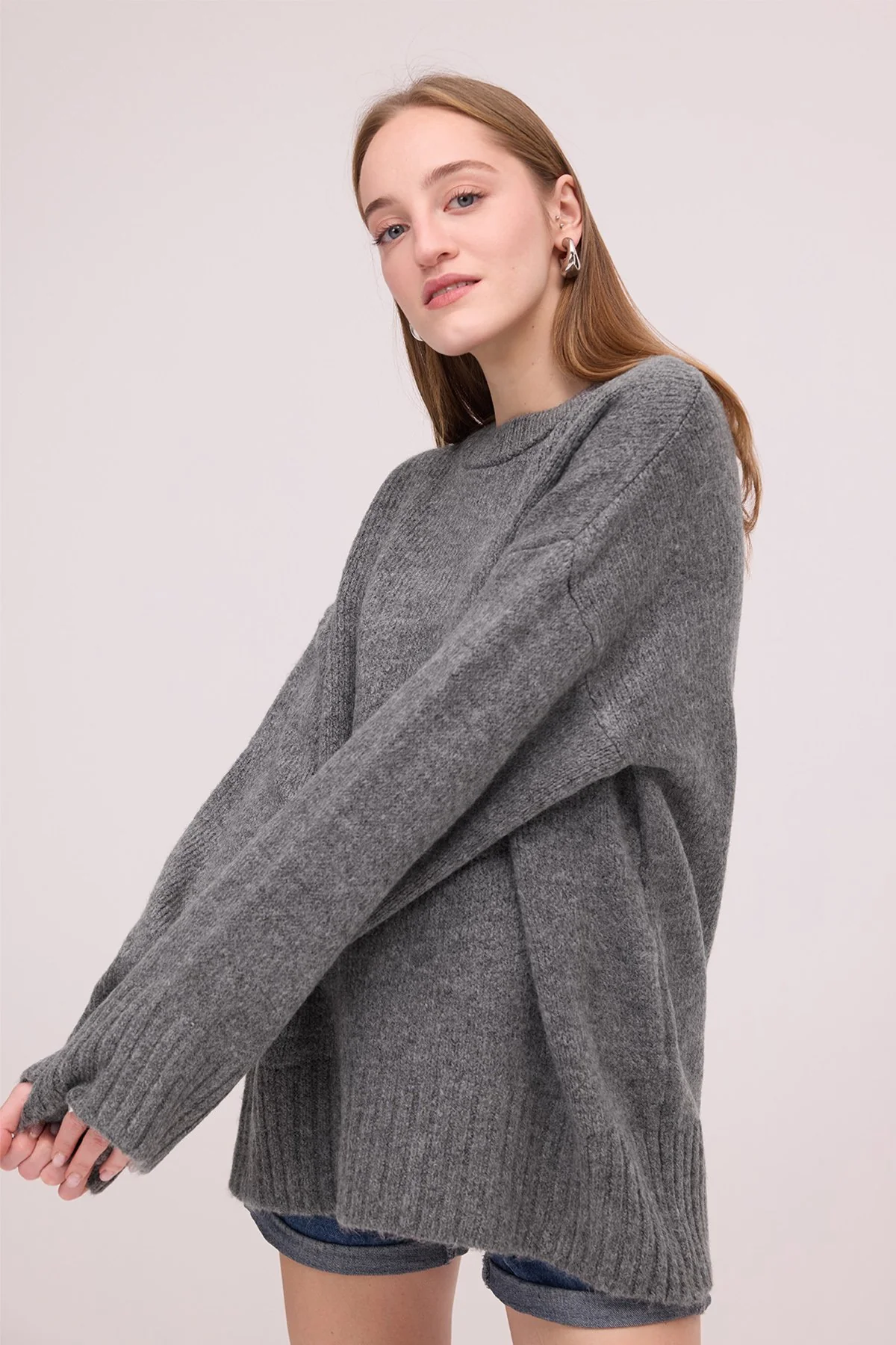 Crew Neck Basic Knitwear Sweater - Image 27
