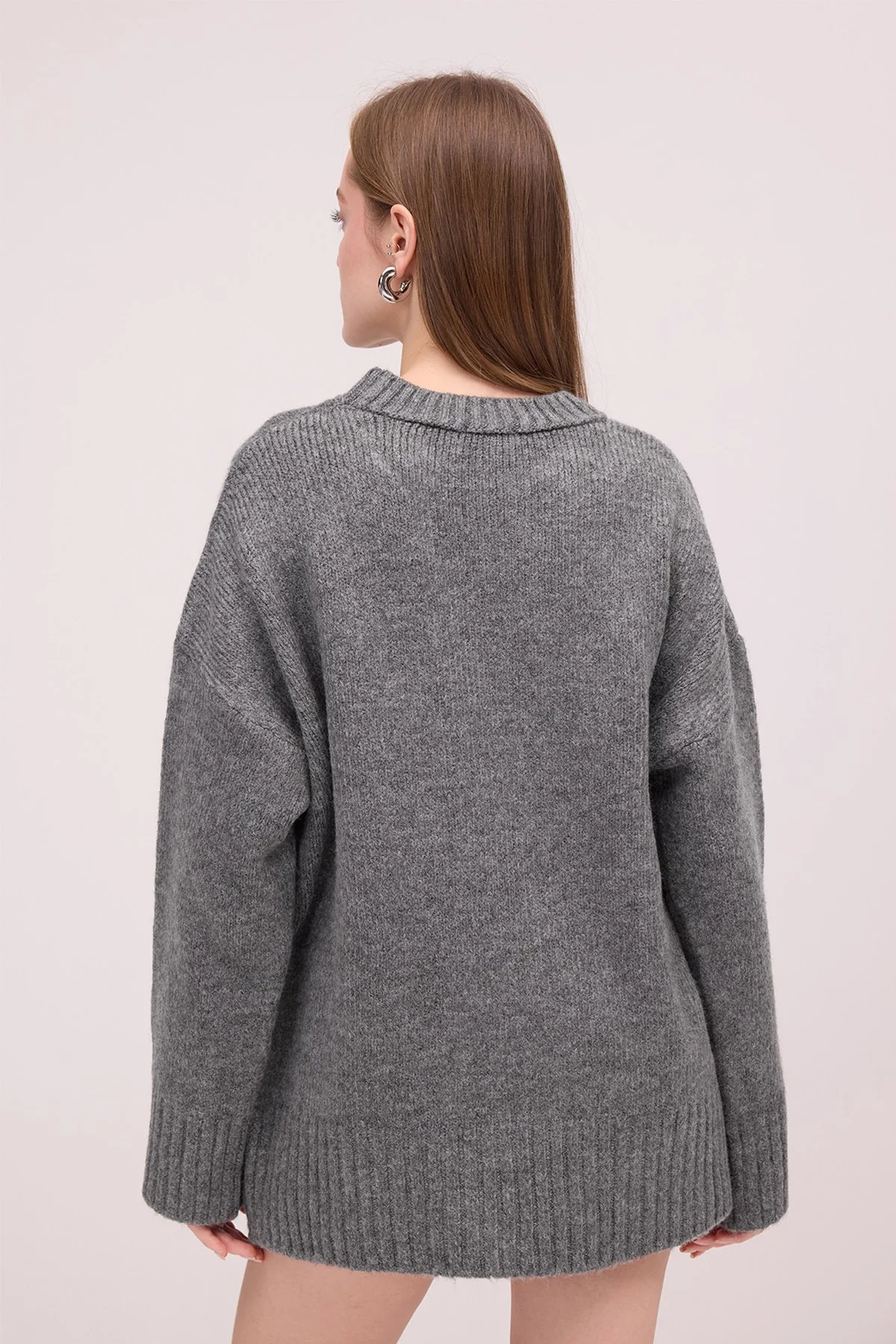 Crew Neck Basic Knitwear Sweater - Image 28