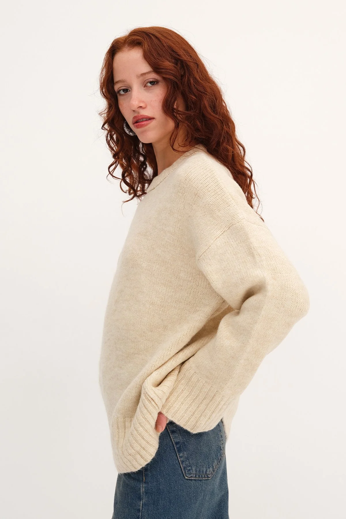 Crew Neck Basic Knitwear Sweater - Image 33