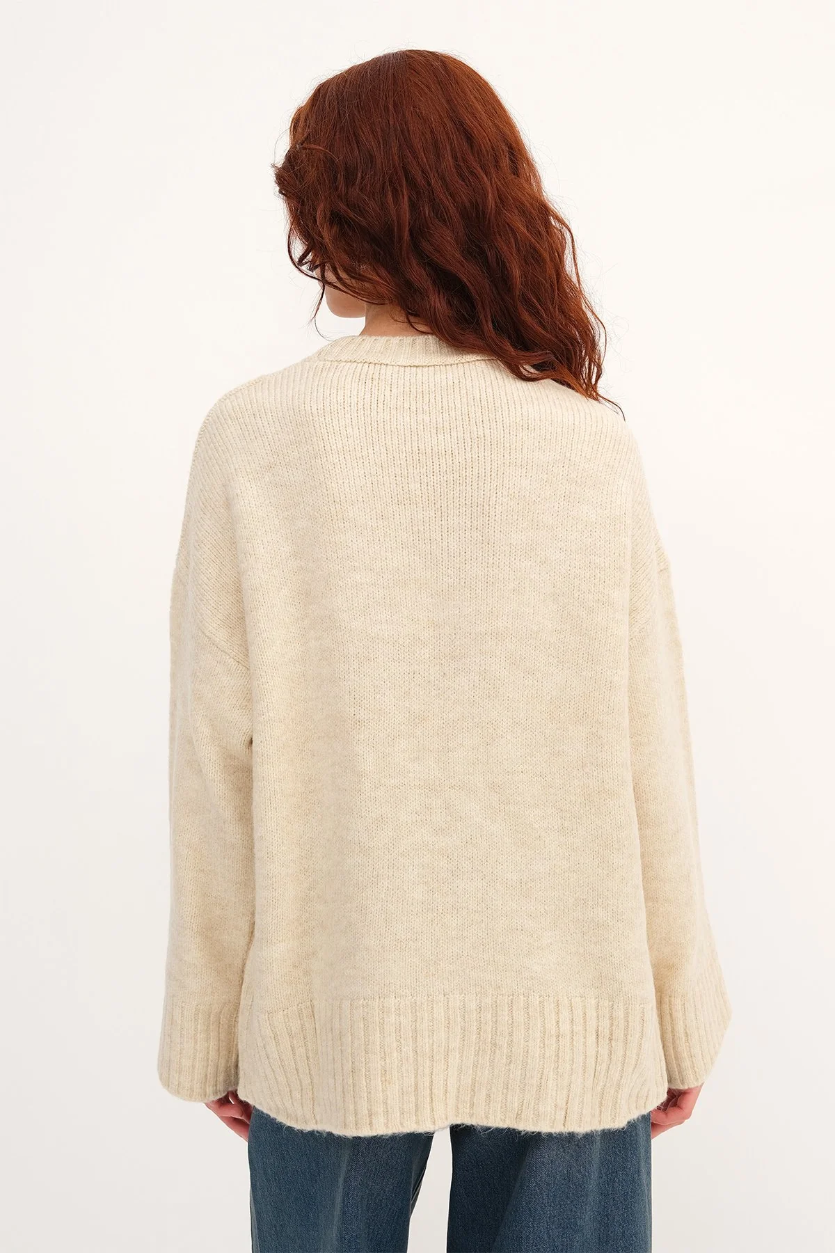 Crew Neck Basic Knitwear Sweater - Image 34