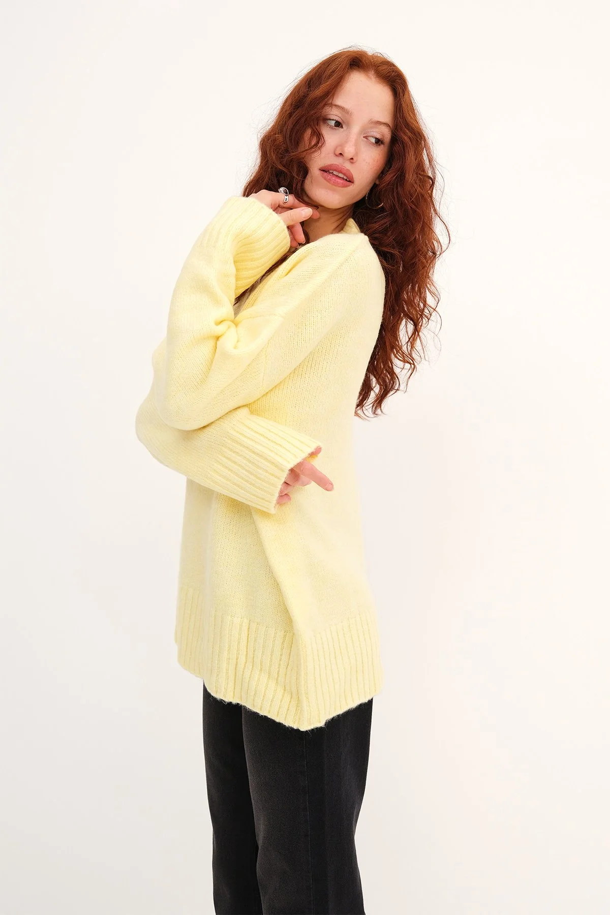 Crew Neck Basic Knitwear Sweater - Image 36