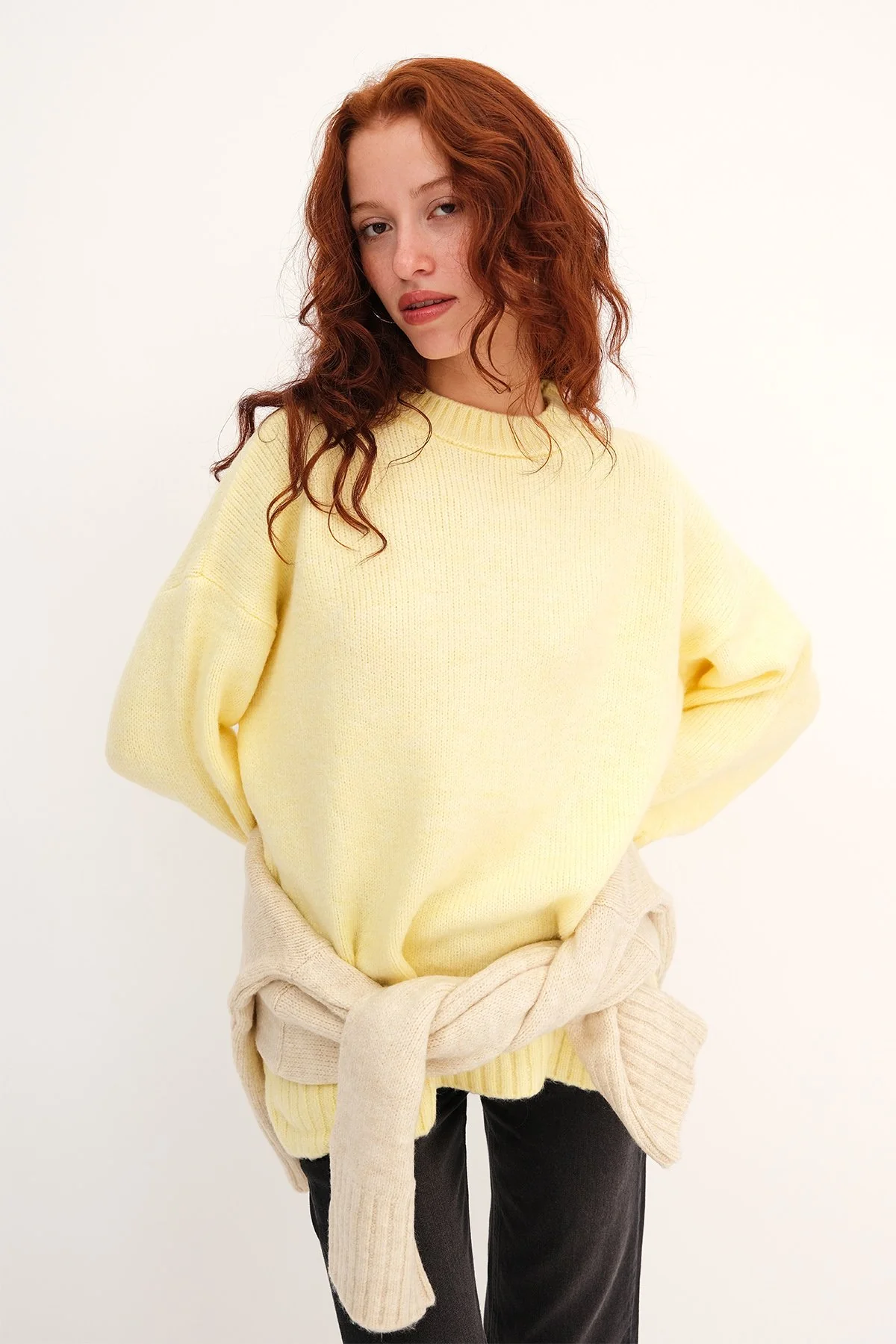 Crew Neck Basic Knitwear Sweater - Image 37