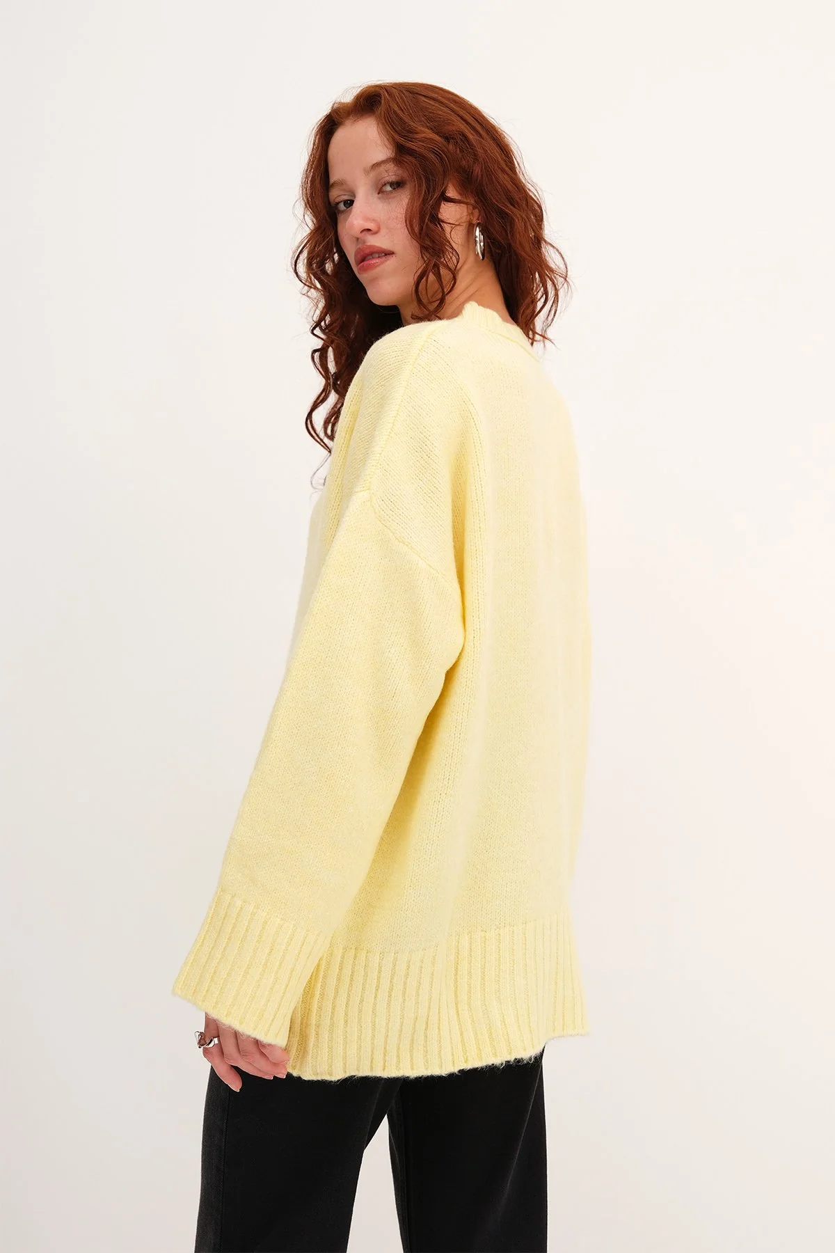 Crew Neck Basic Knitwear Sweater - Image 41