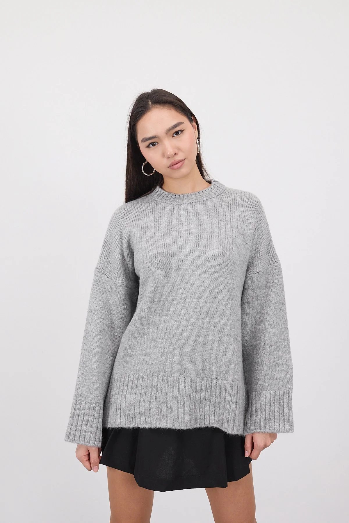 Crew Neck Basic Knitwear Sweater - Image 47