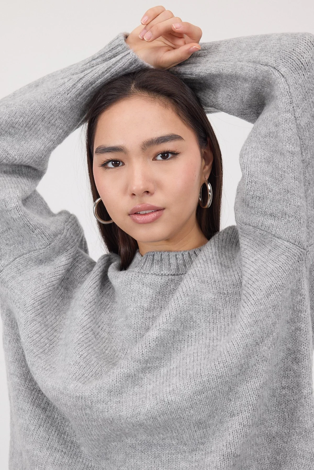 Crew Neck Basic Knitwear Sweater - Image 49