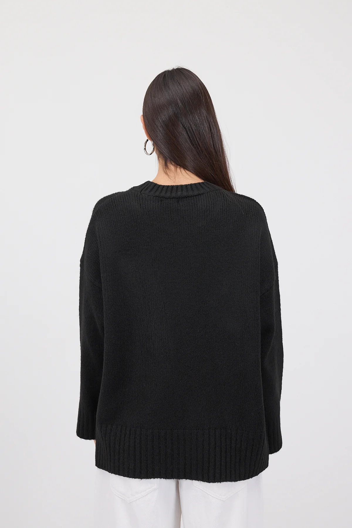 Crew Neck Basic Knitwear Sweater - Image 5