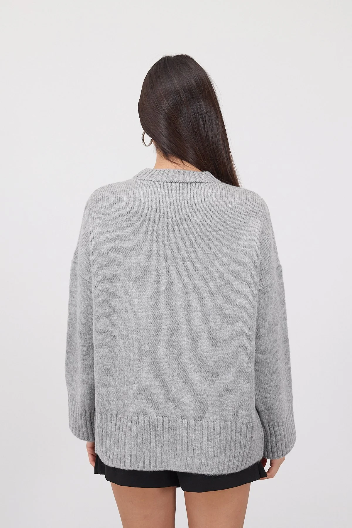 Crew Neck Basic Knitwear Sweater - Image 51