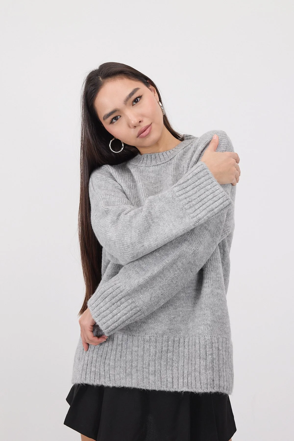 Crew Neck Basic Knitwear Sweater - Image 52