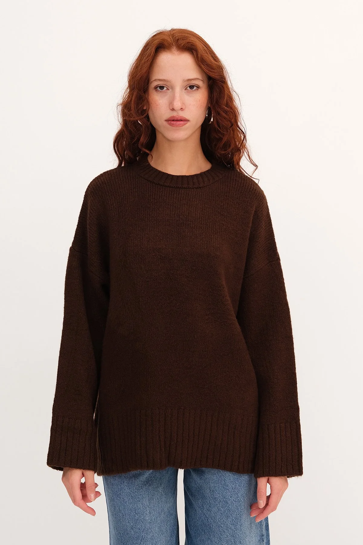 Crew Neck Basic Knitwear Sweater - Image 53