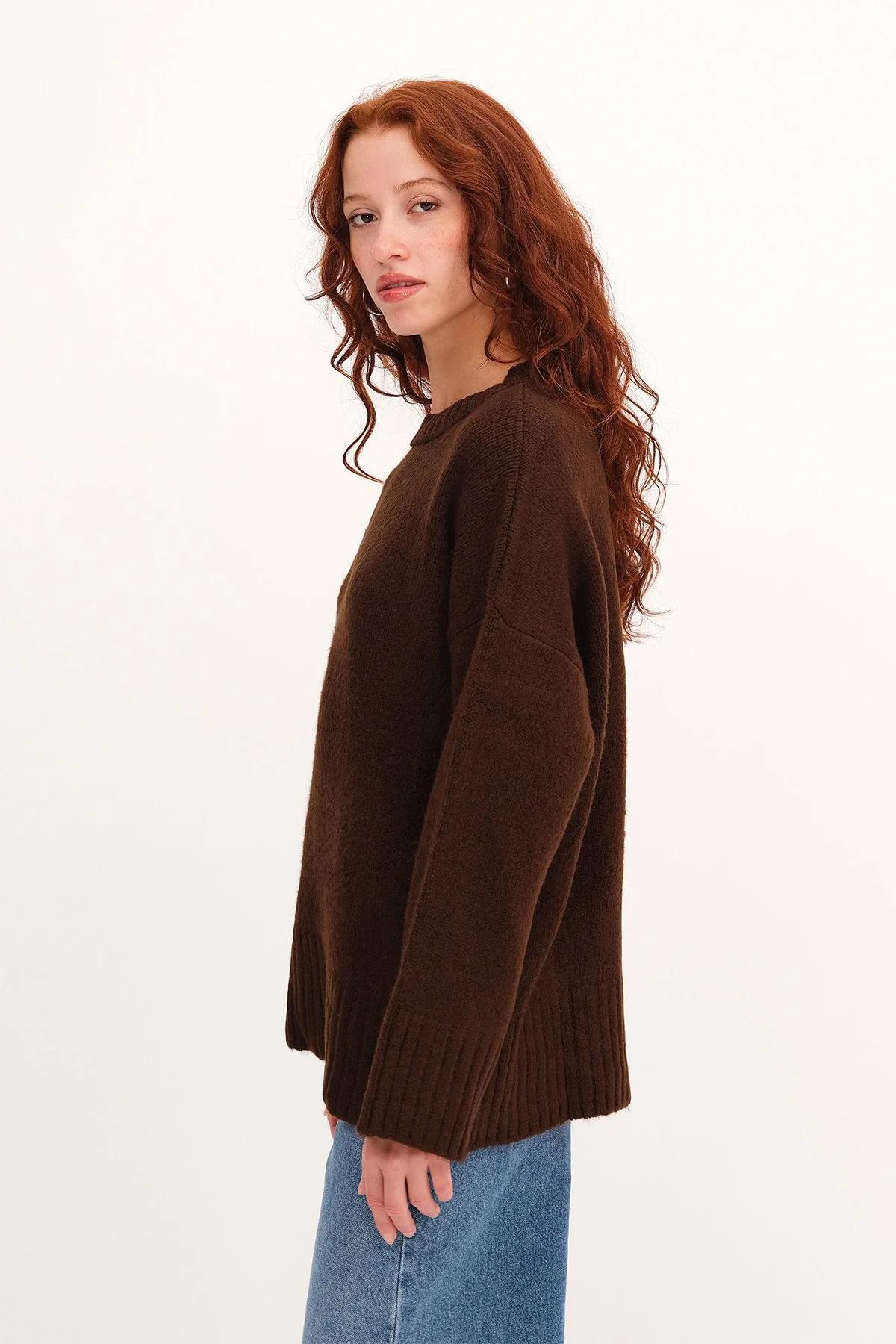 Crew Neck Basic Knitwear Sweater - Image 56