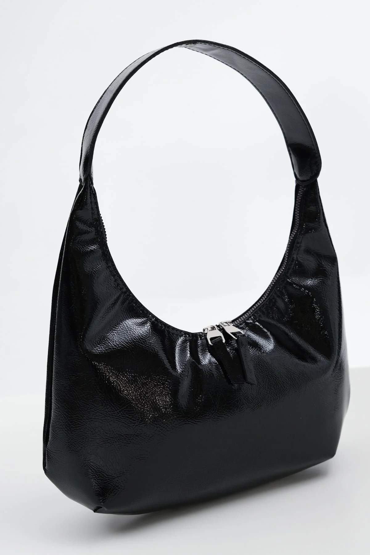 Double Zipper Baguette Bag - Image 8