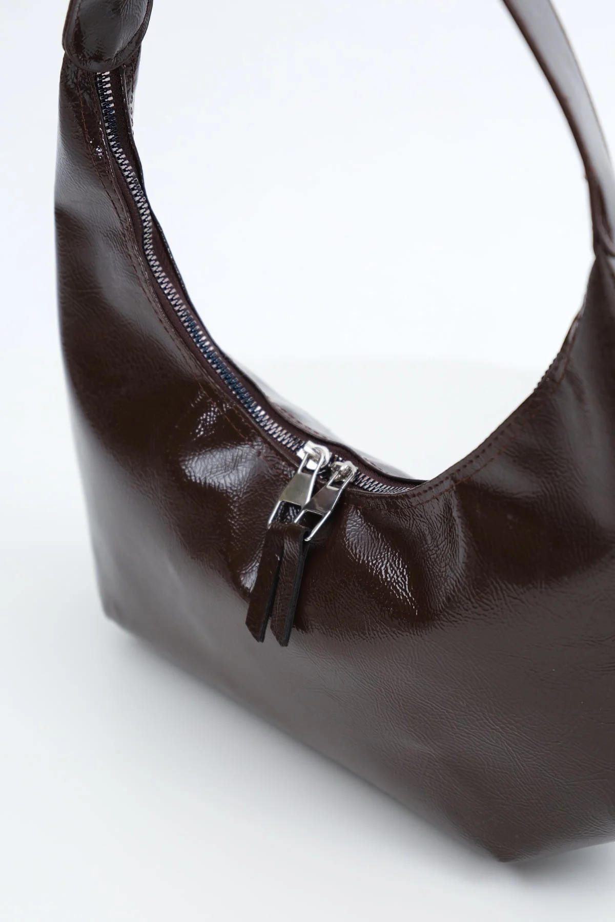 Double Zipper Baguette Bag - Image 9