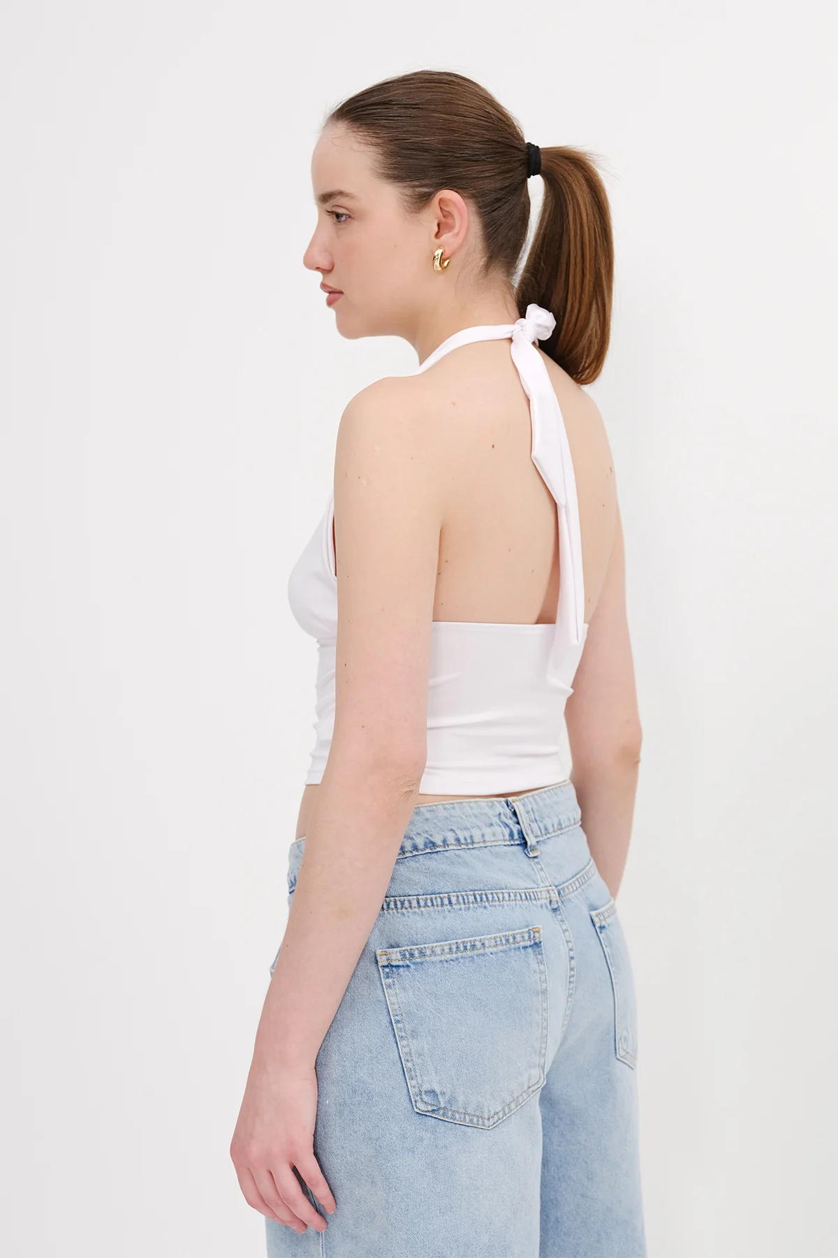 Halter Neck Crop Blouse - Image 42