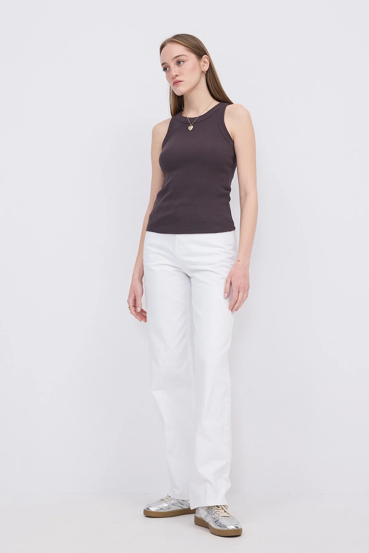 Halter Neck Top With Ribbed - Image 26