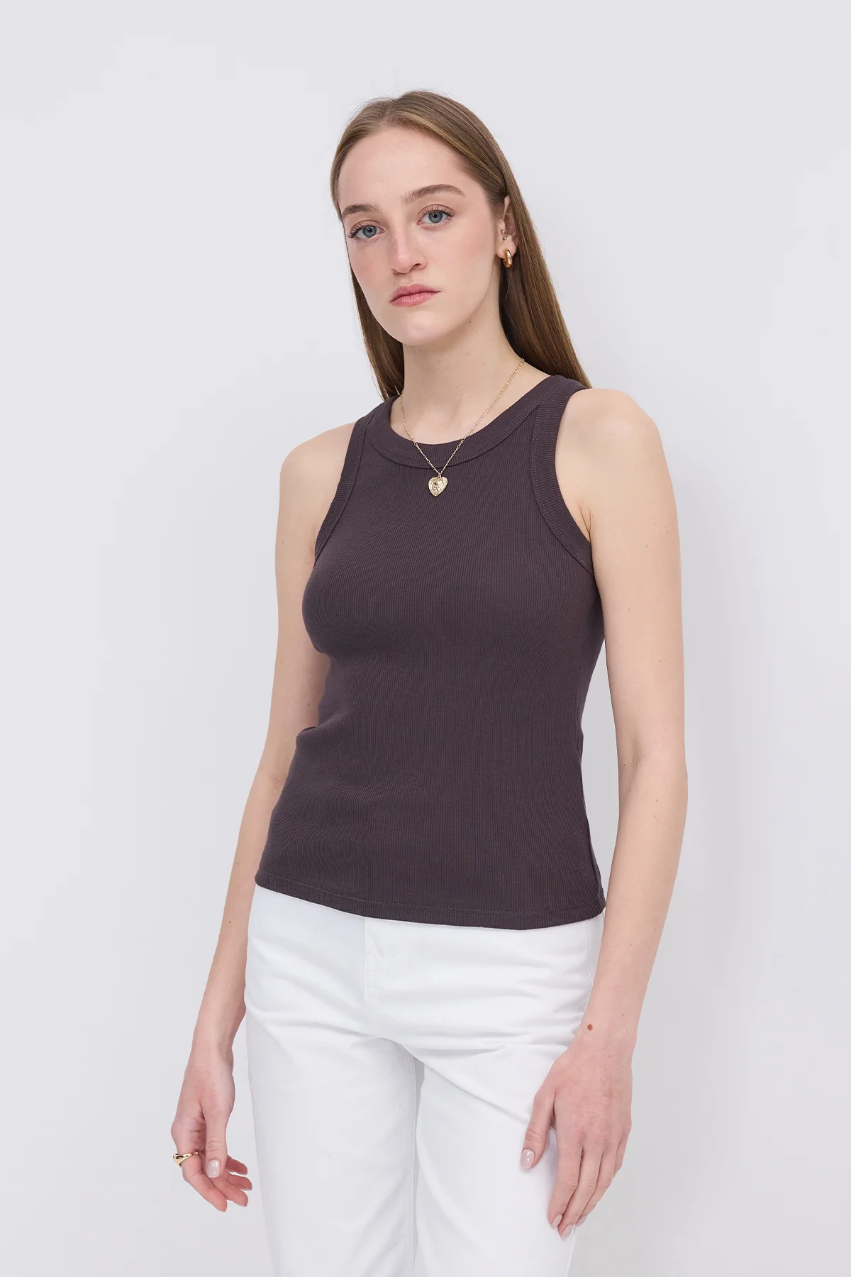 Halter Neck Top With Ribbed - Image 31