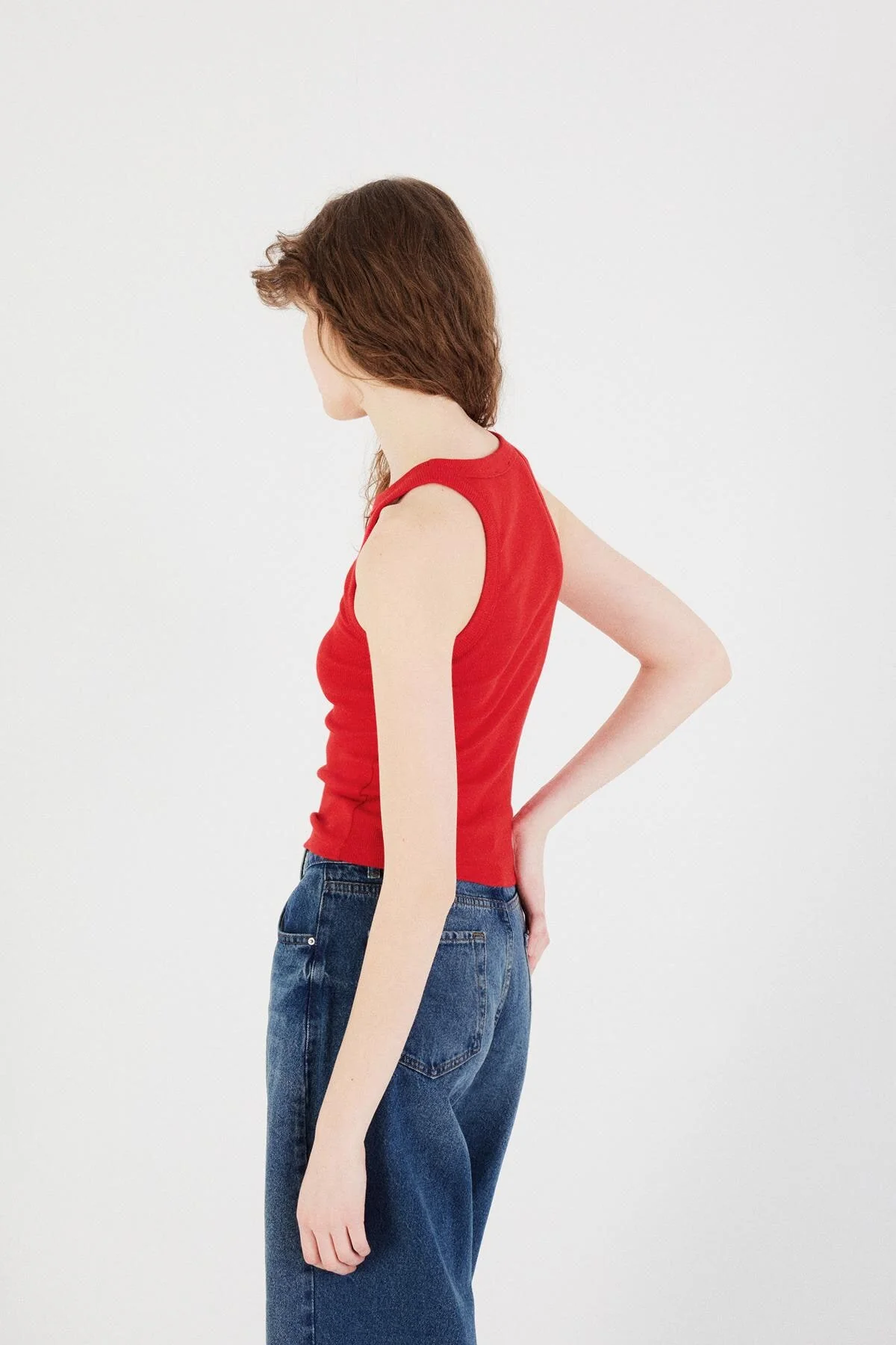Halter Neck Top With Ribbed - Image 76