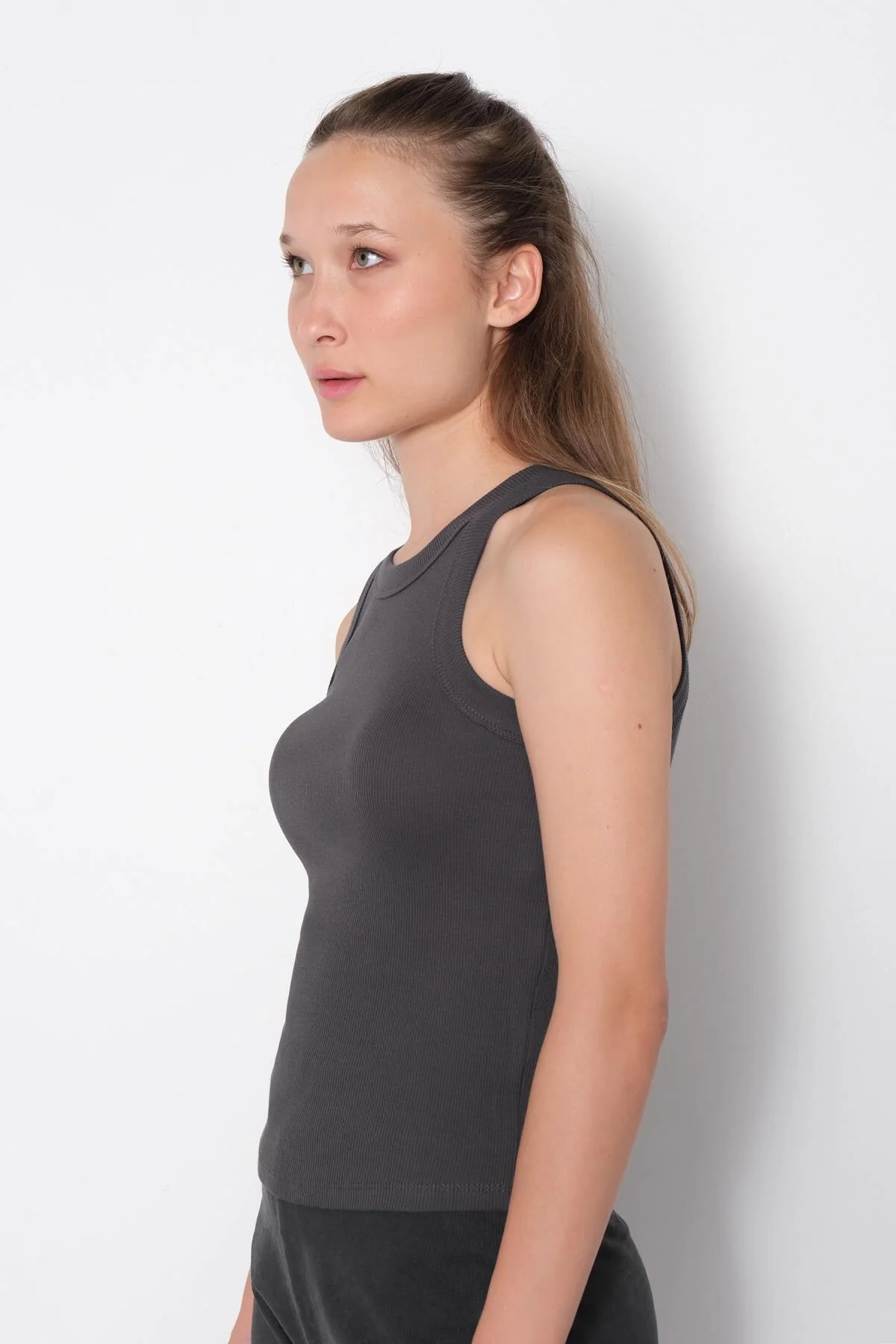 Halter Neck Top With Ribbed - Image 90