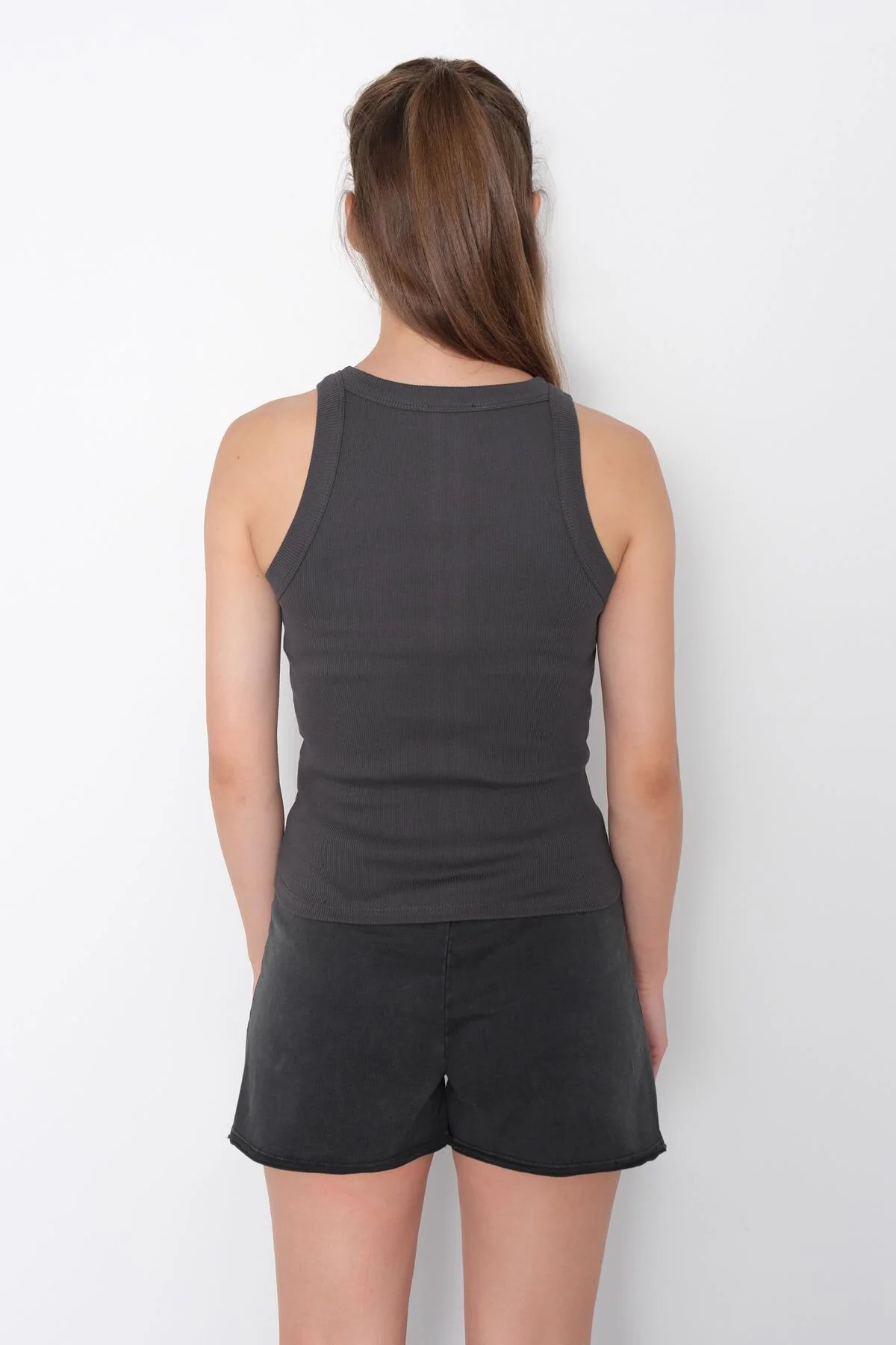Halter Neck Top With Ribbed - Image 91