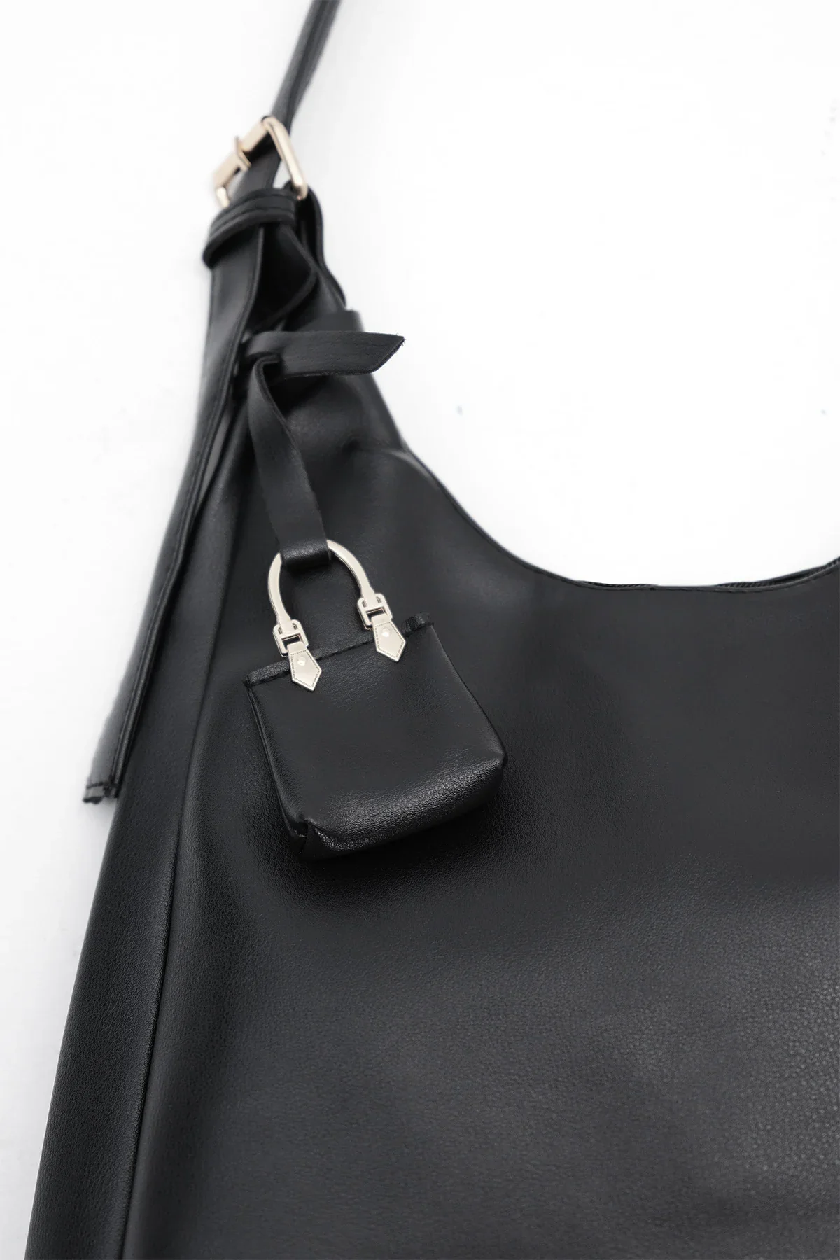 Hand and Shoulder Bag with Charms - Image 10