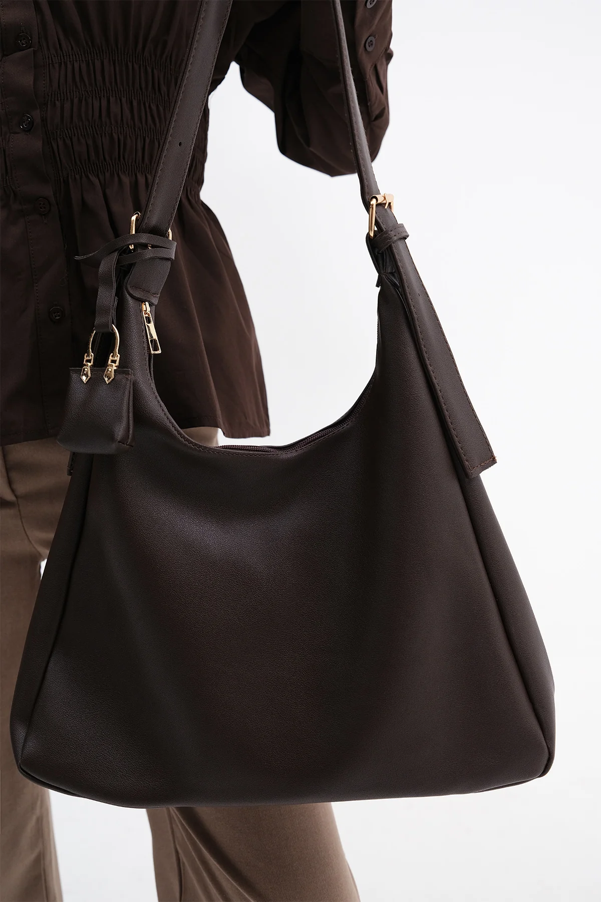 Hand and Shoulder Bag with Charms - Image 3