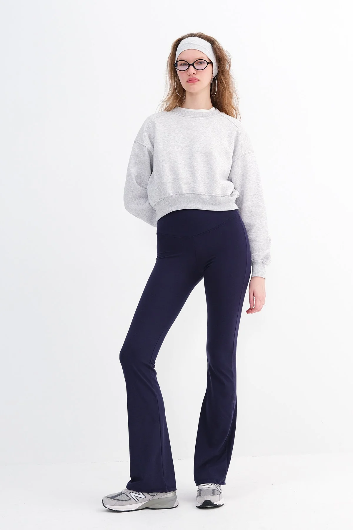 High Waist Flare Leg Tights - Image 13