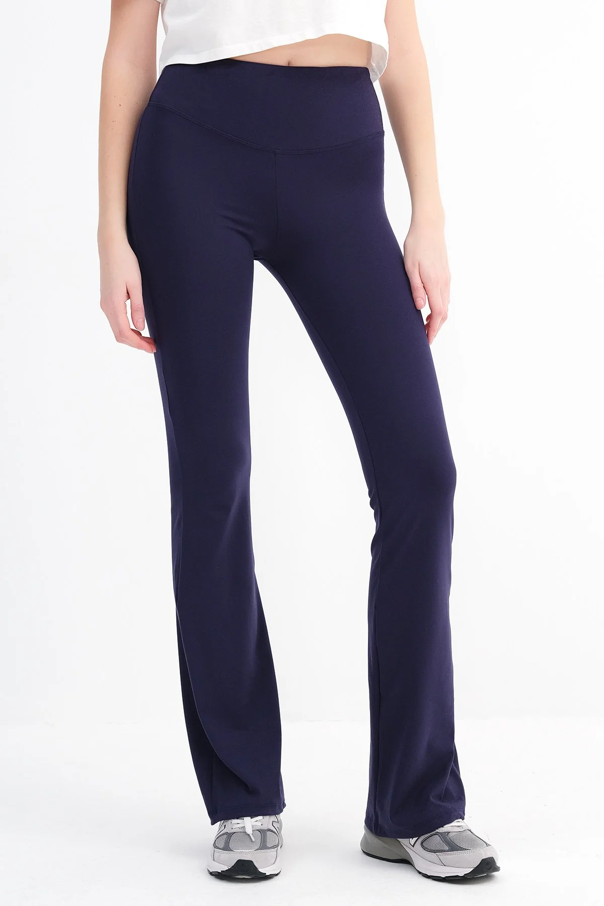 High Waist Flare Leg Tights - Image 17
