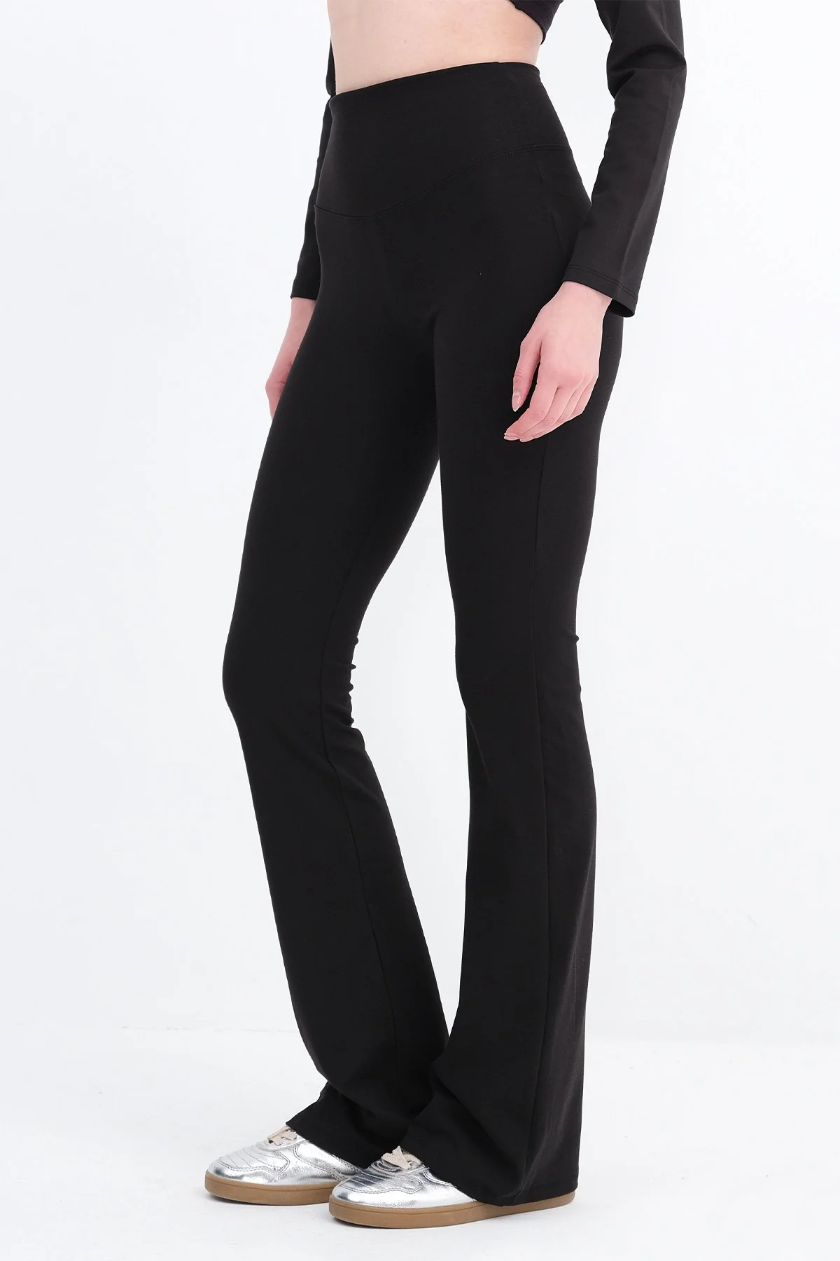 High Waist Flare Leg Tights - Image 22
