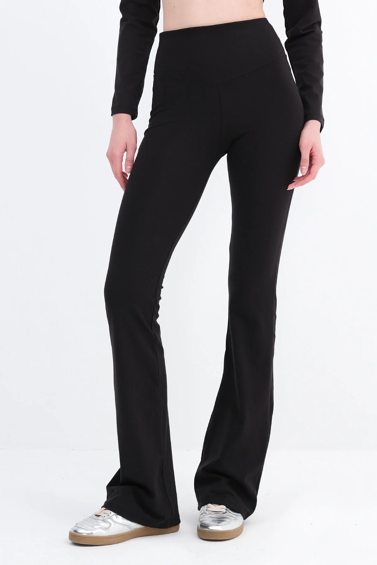 High Waist Flare Leg Tights - Image 23