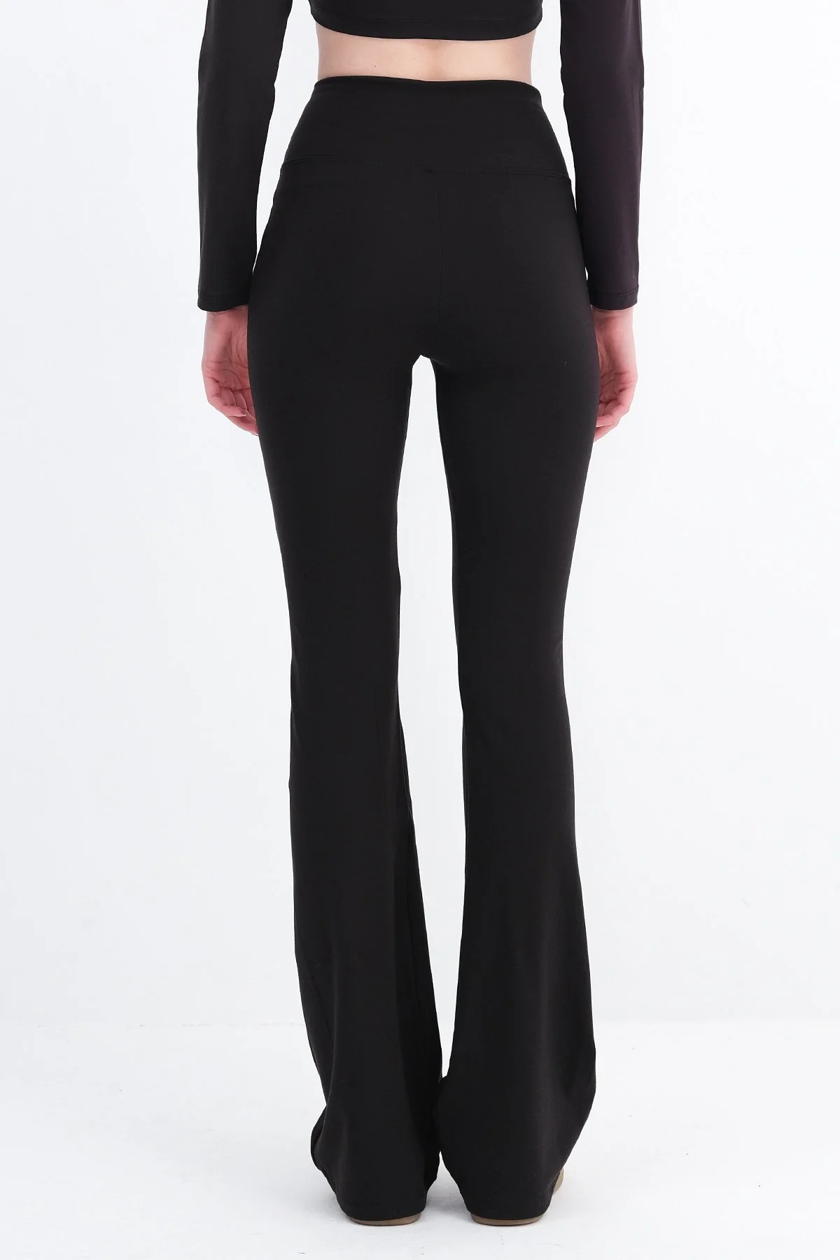 High Waist Flare Leg Tights - Image 24