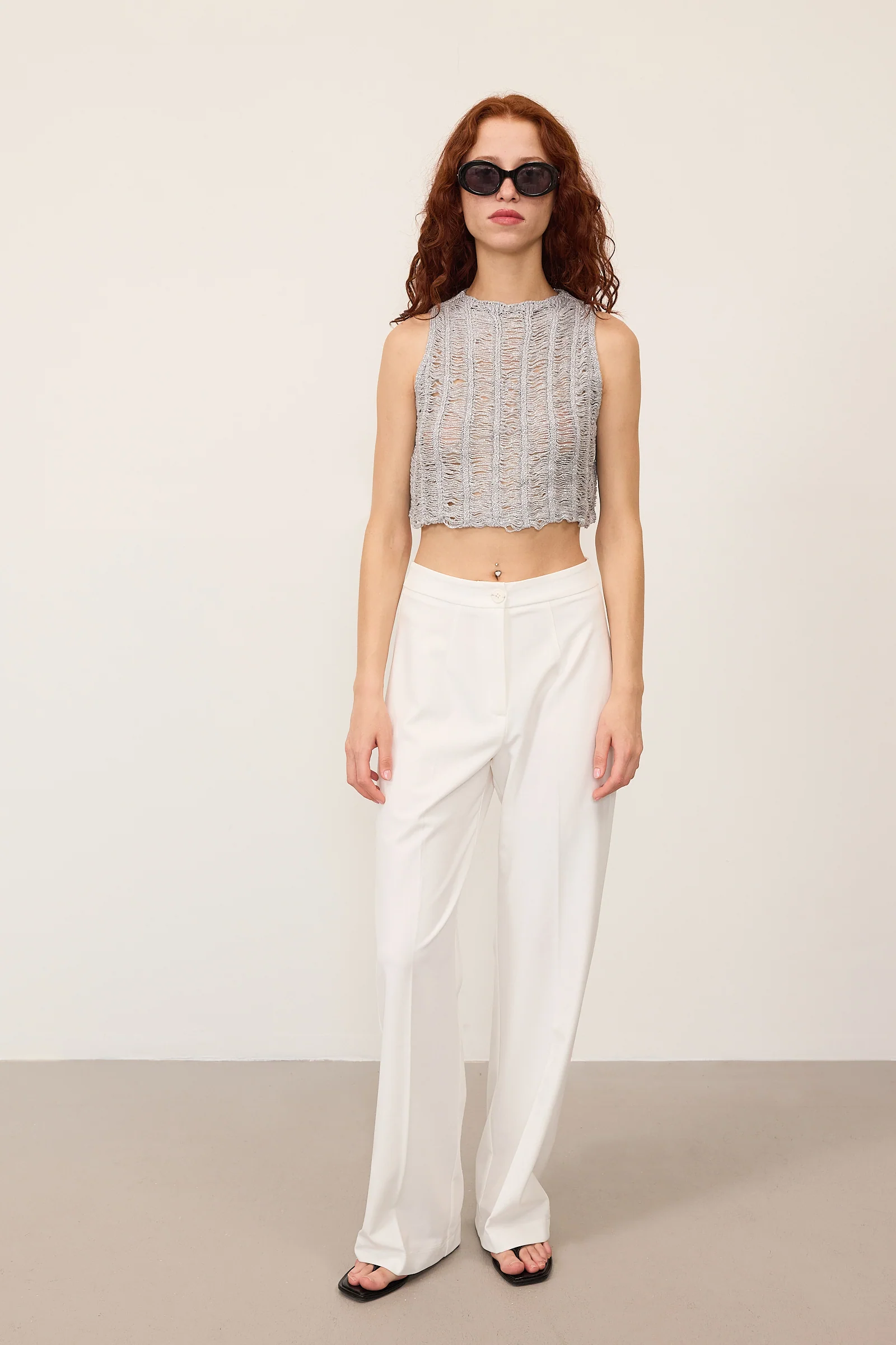 High-Waisted Wide Leg Trousers - Image 29