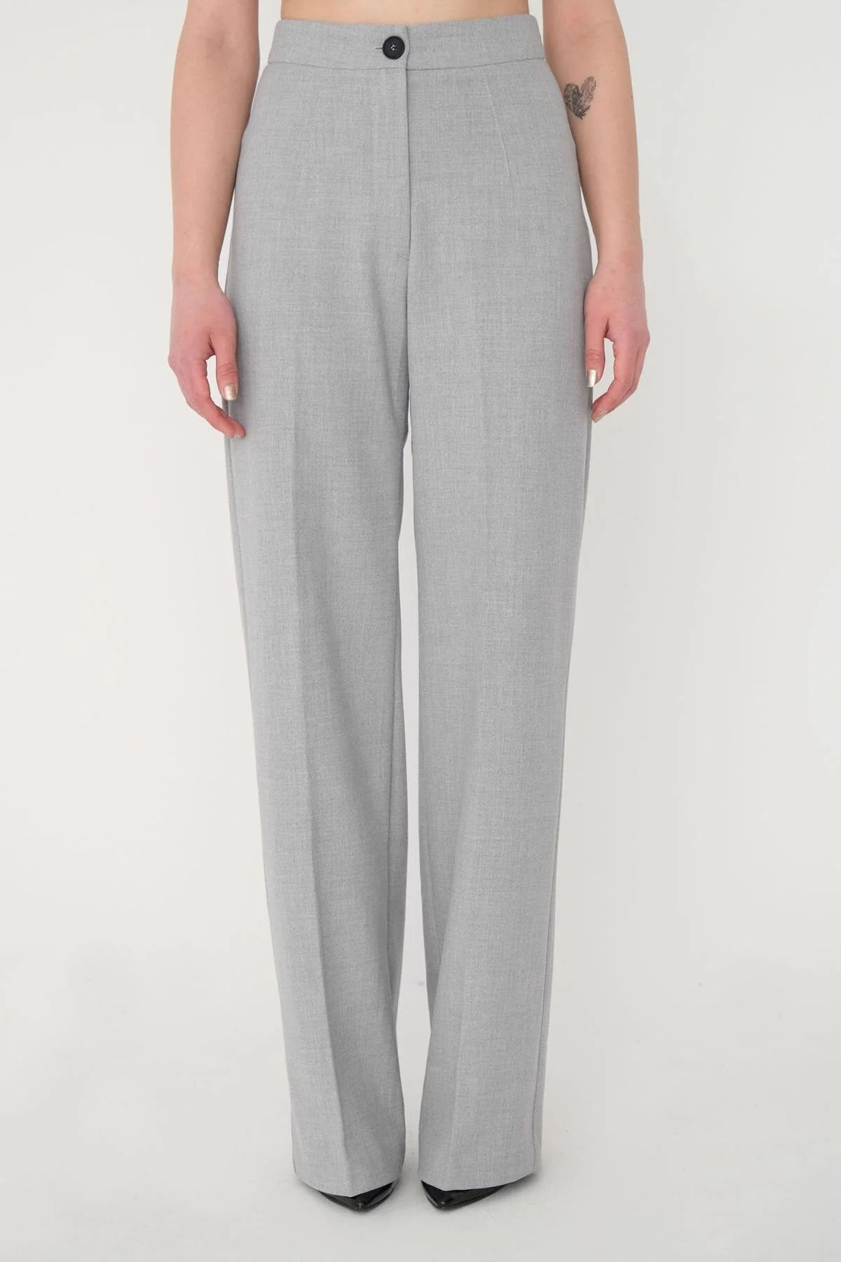 High-Waisted Wide Leg Trousers - Image 3